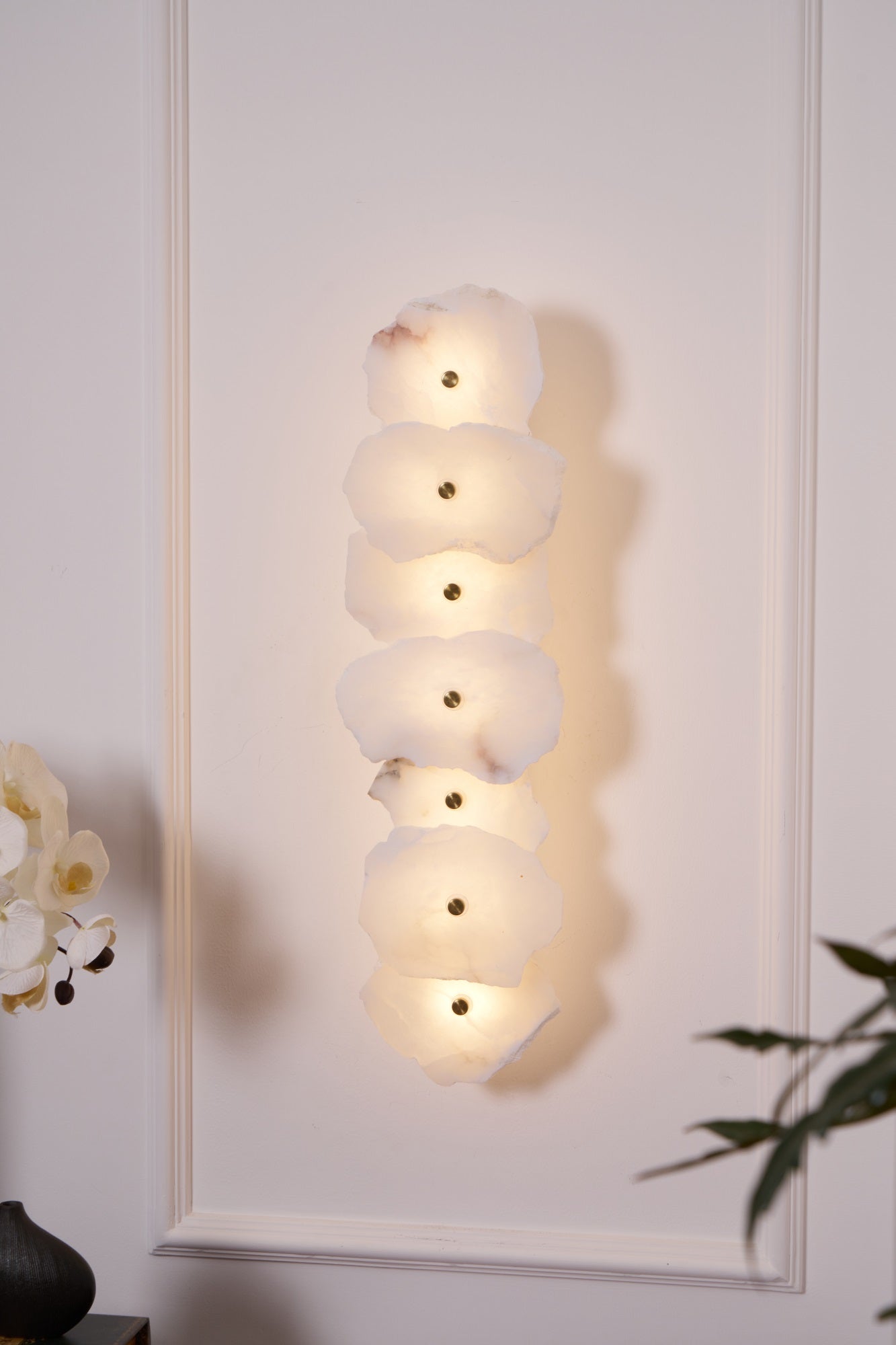 Elmsborne Alabaster Indoor Wall Light