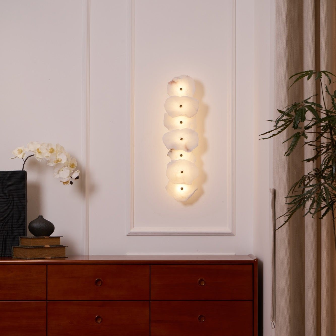 Elmsborne Alabaster Indoor Wall Light