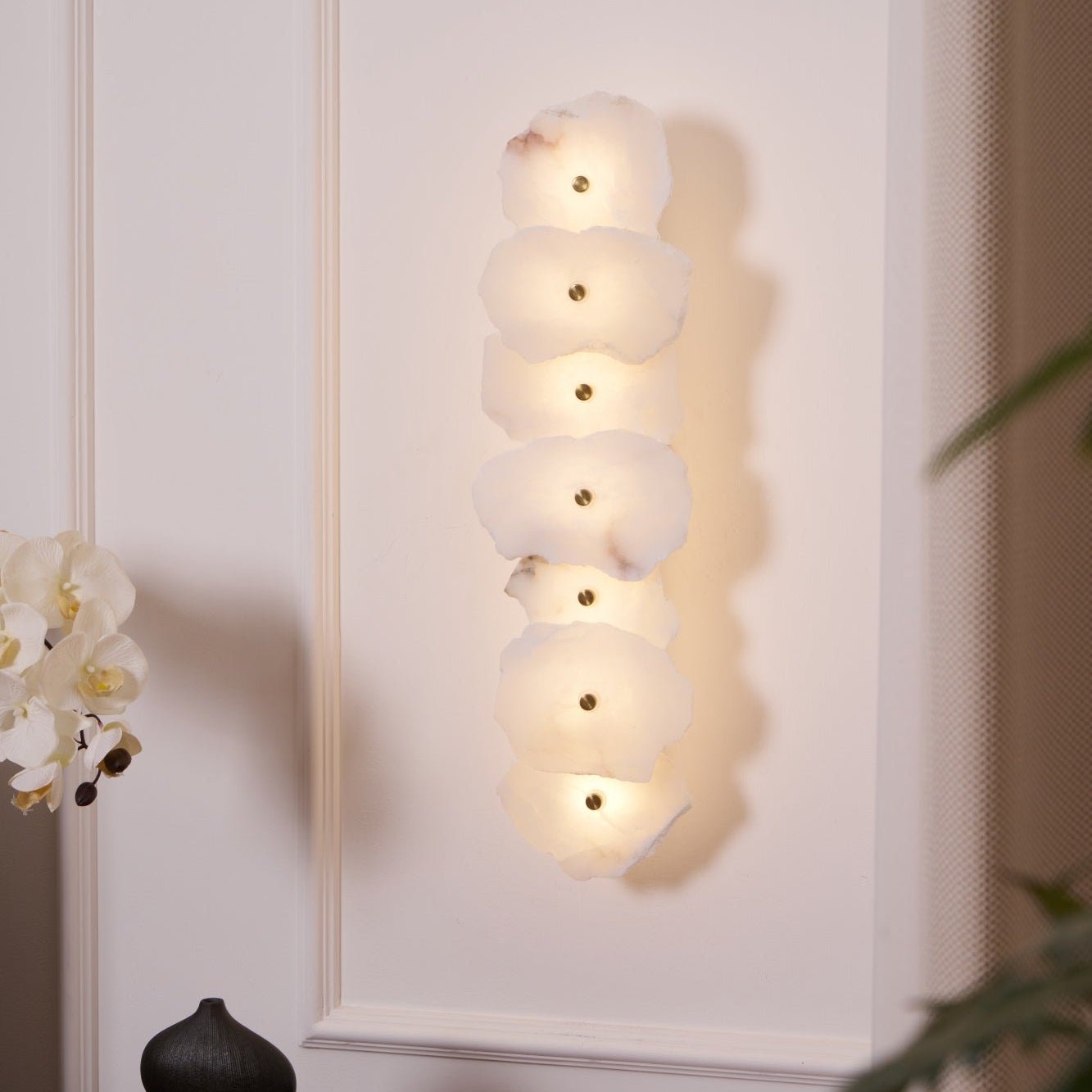 Elmsborne Alabaster Indoor Wall Light