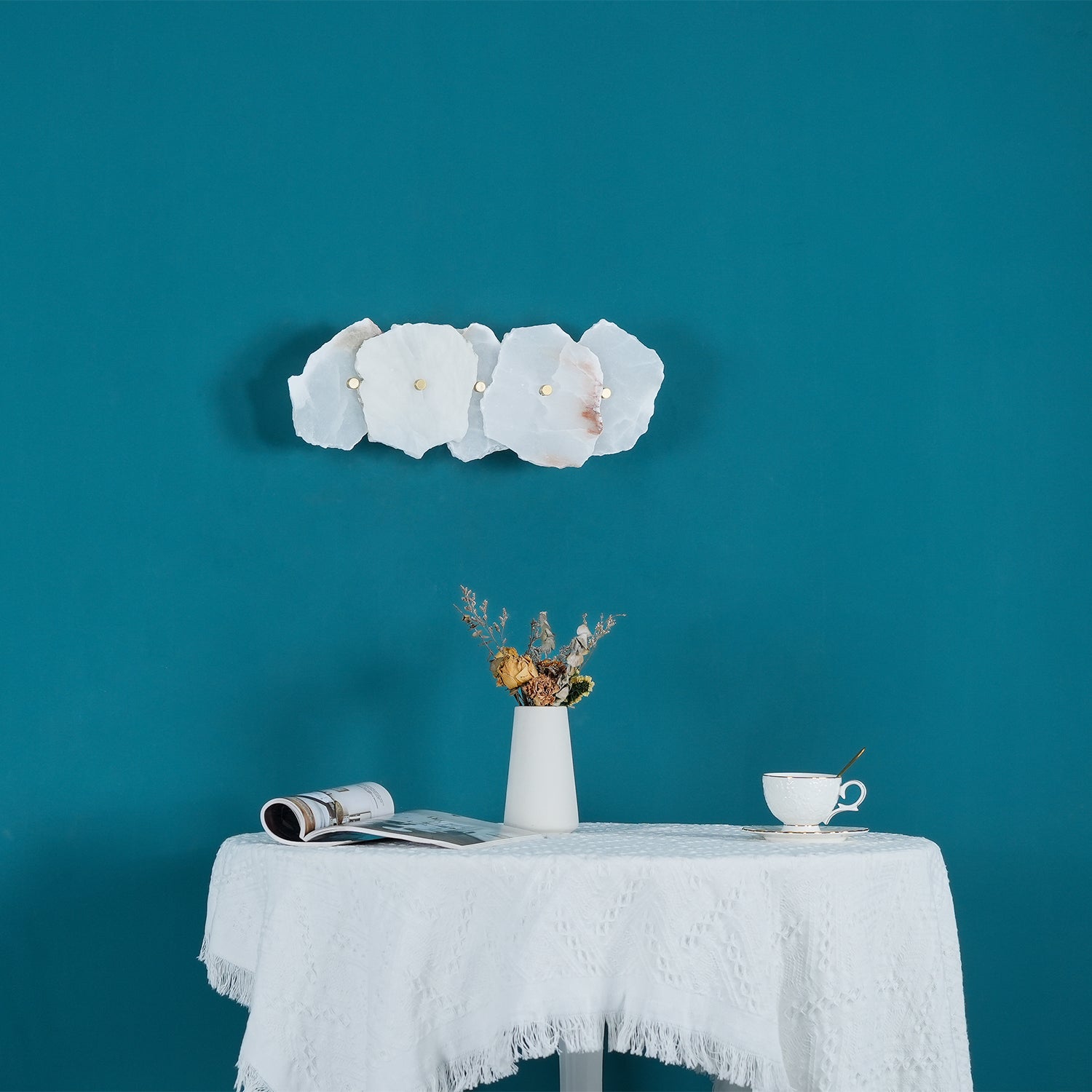 Elmsborne Alabaster Indoor Wall Light
