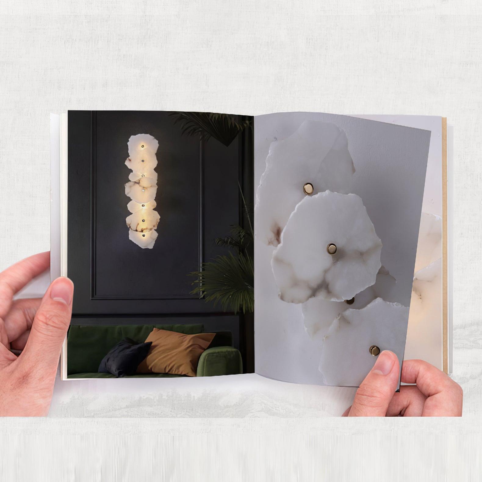 Elmsborne Alabaster Indoor Wall Light
