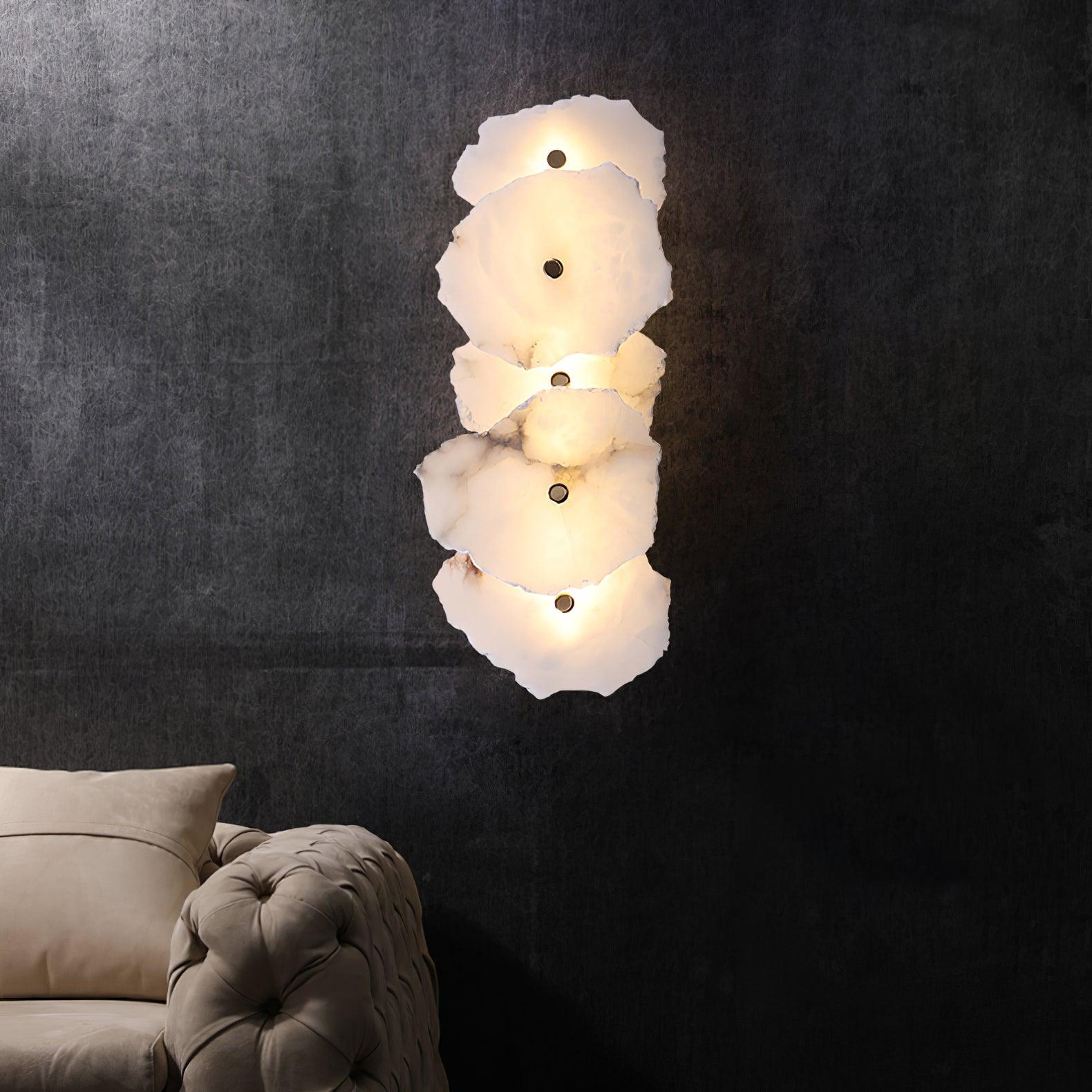 Elmsborne Alabaster Indoor Wall Light