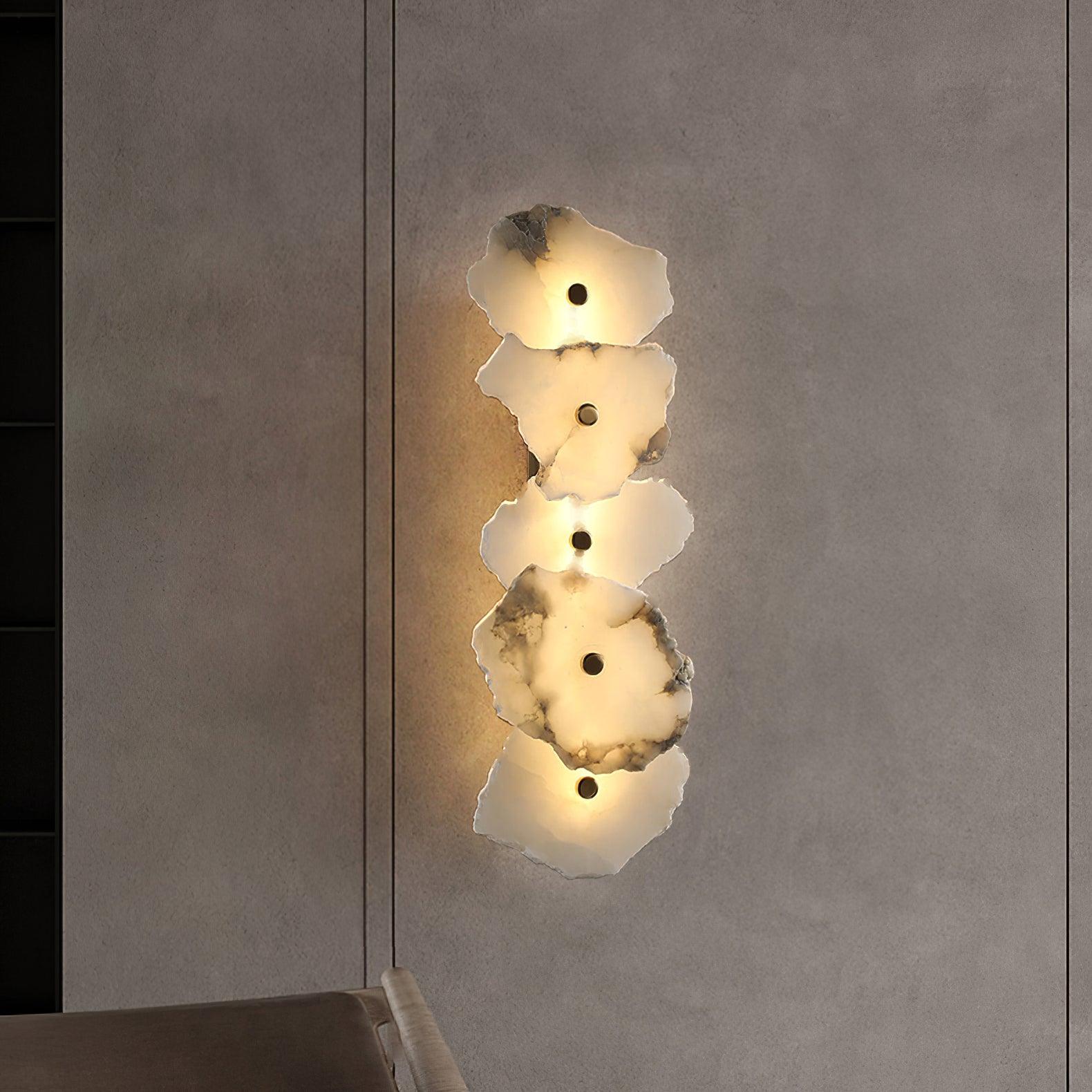 Elmsborne Alabaster Indoor Wall Light