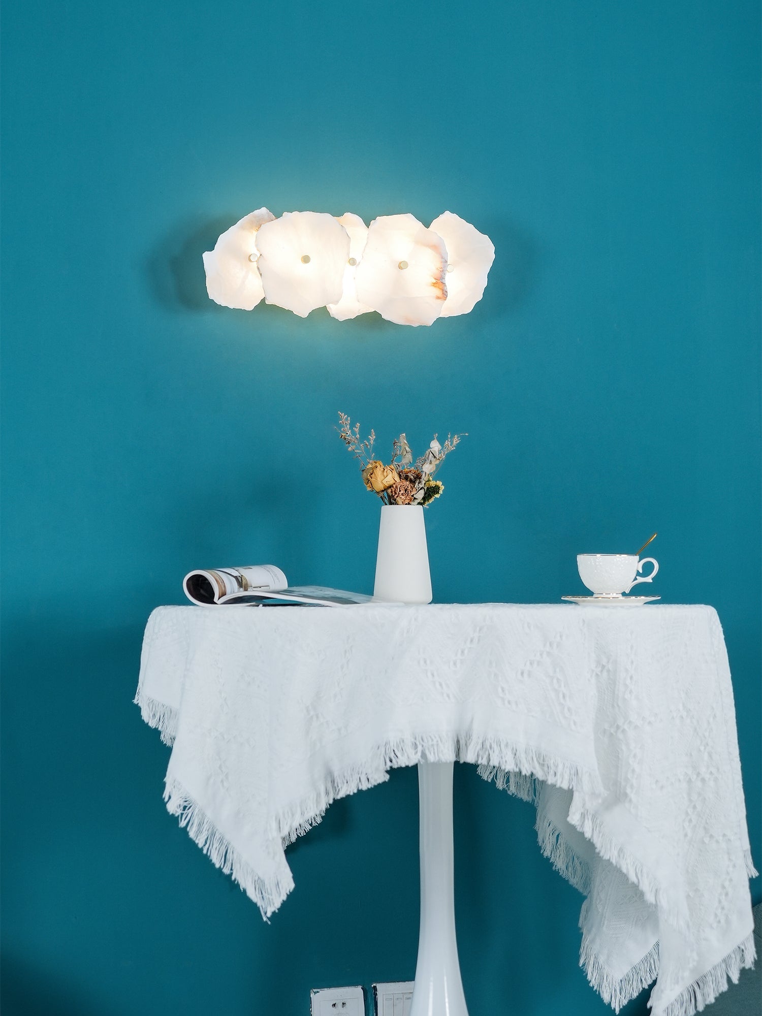 Elmsborne Alabaster Indoor Wall Light