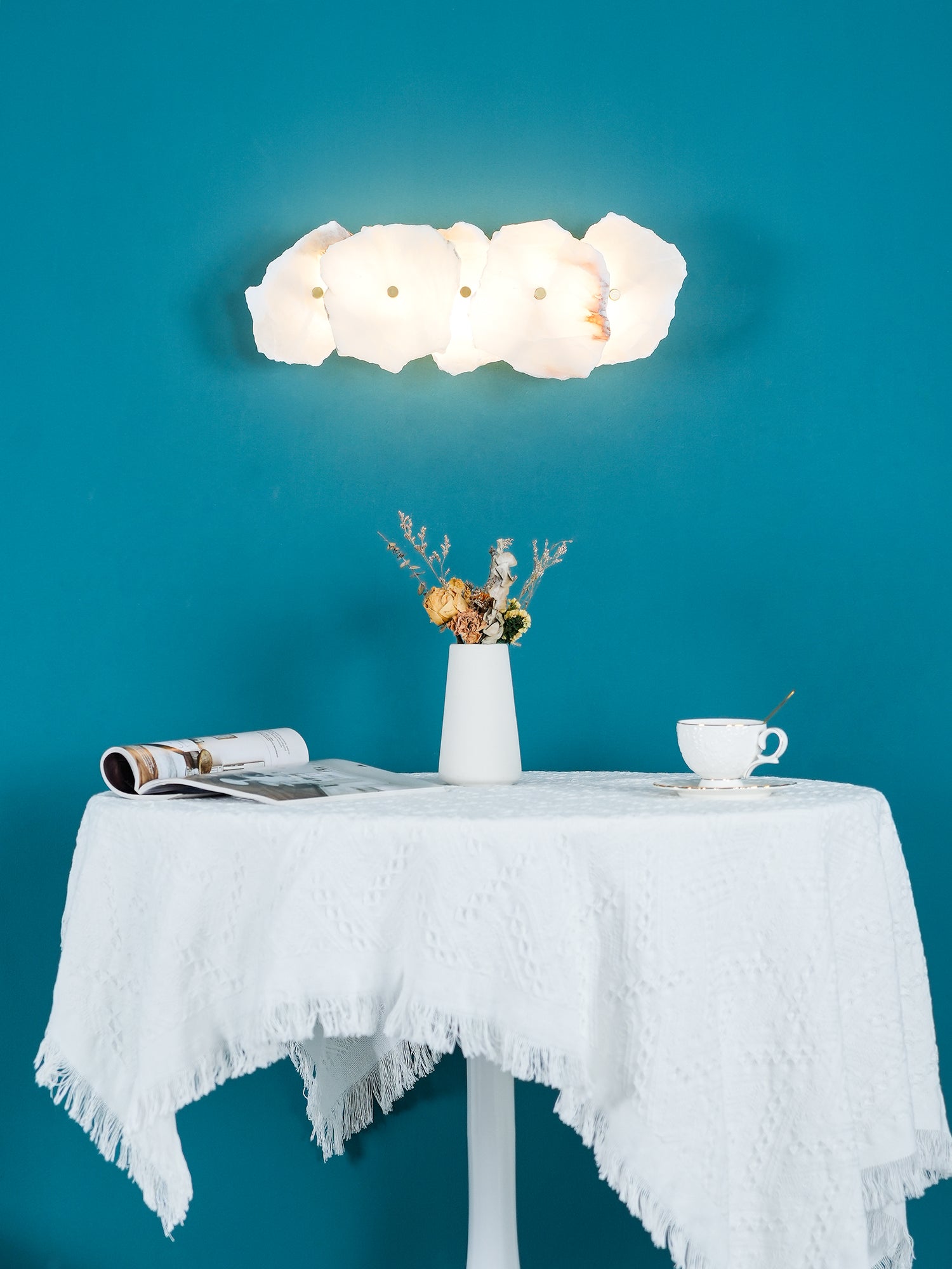 Elmsborne Alabaster Indoor Wall Light