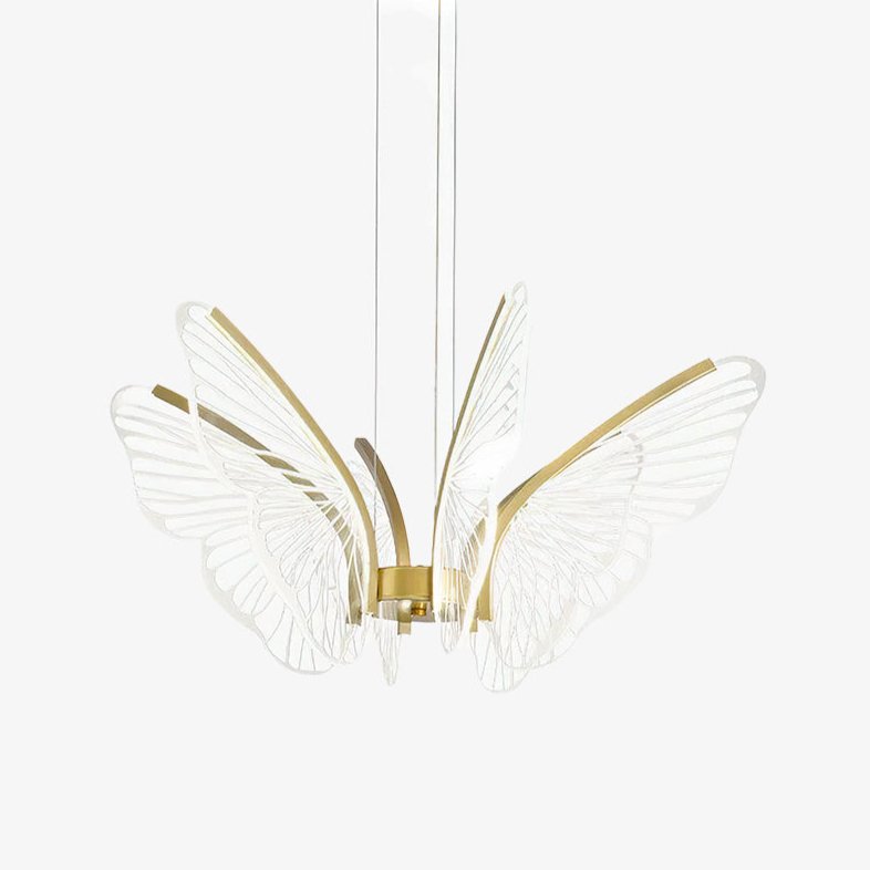 Zorvi Chandelier Butterfly Wing Crystal