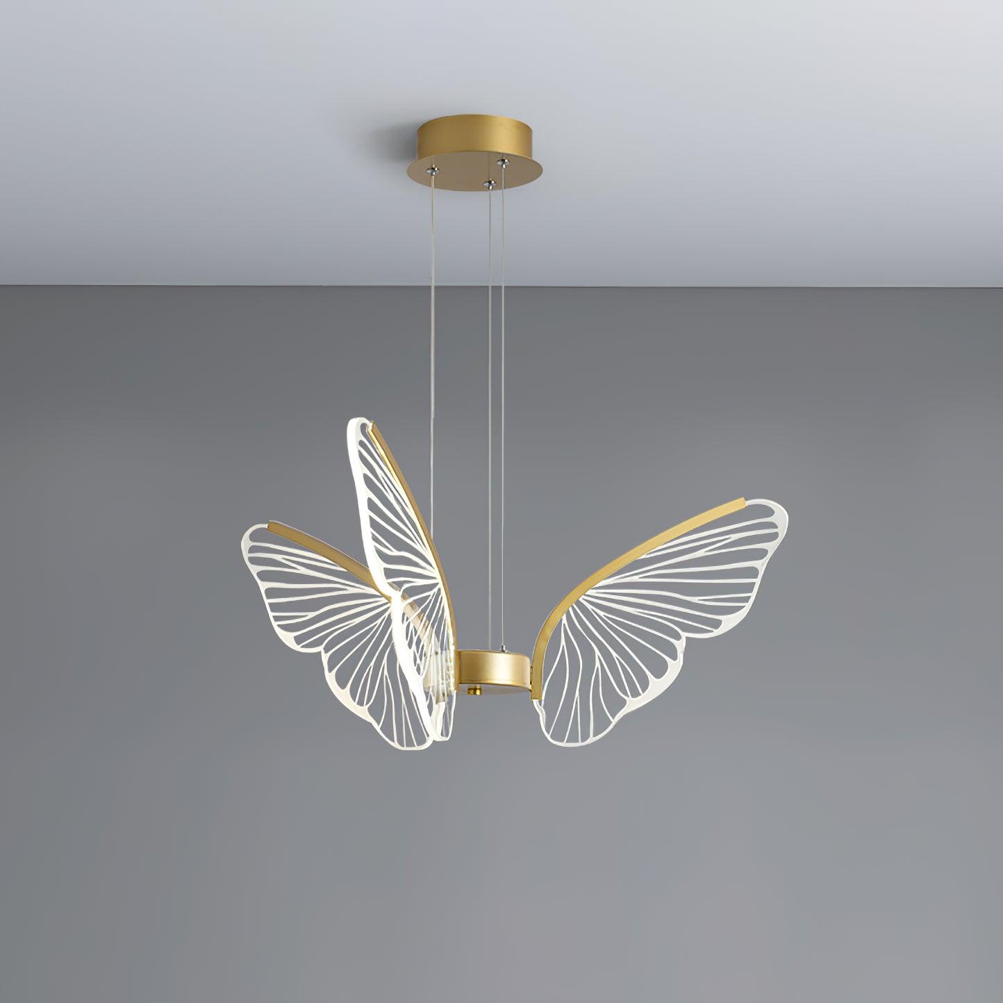 Zorvi Chandelier Butterfly Wing Crystal