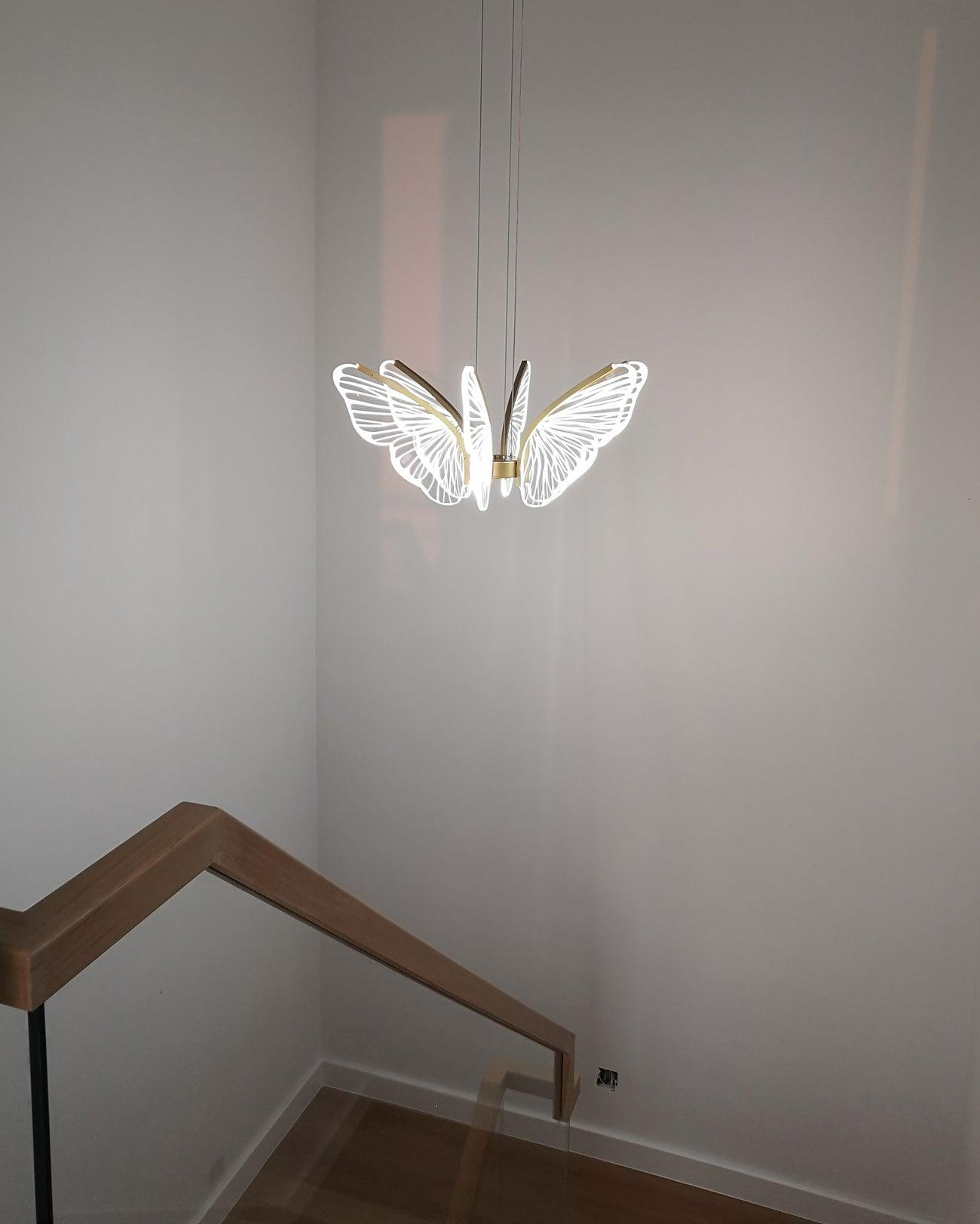 Zorvi Chandelier Butterfly Wing Crystal