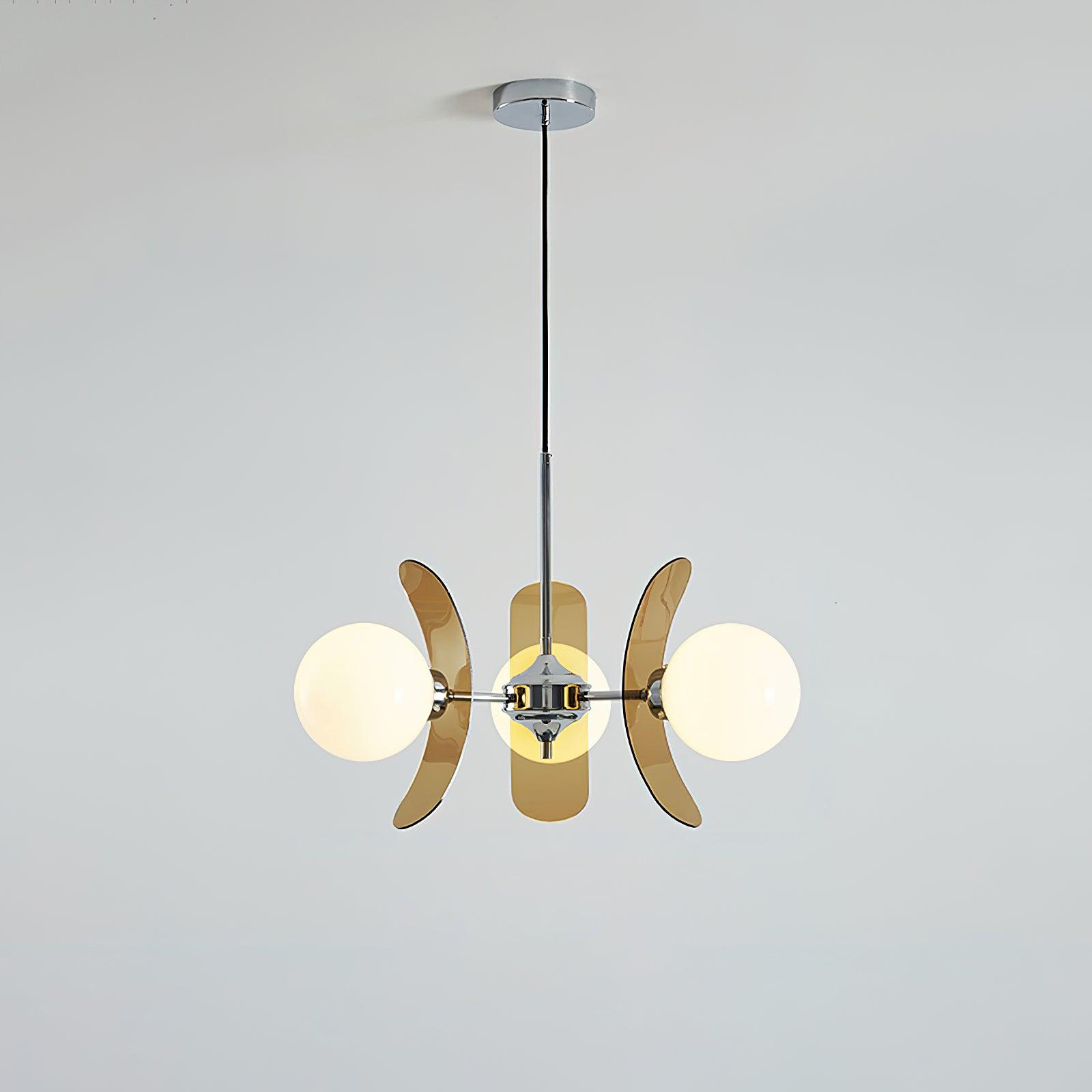 Aira Chandelier Brown &Orange