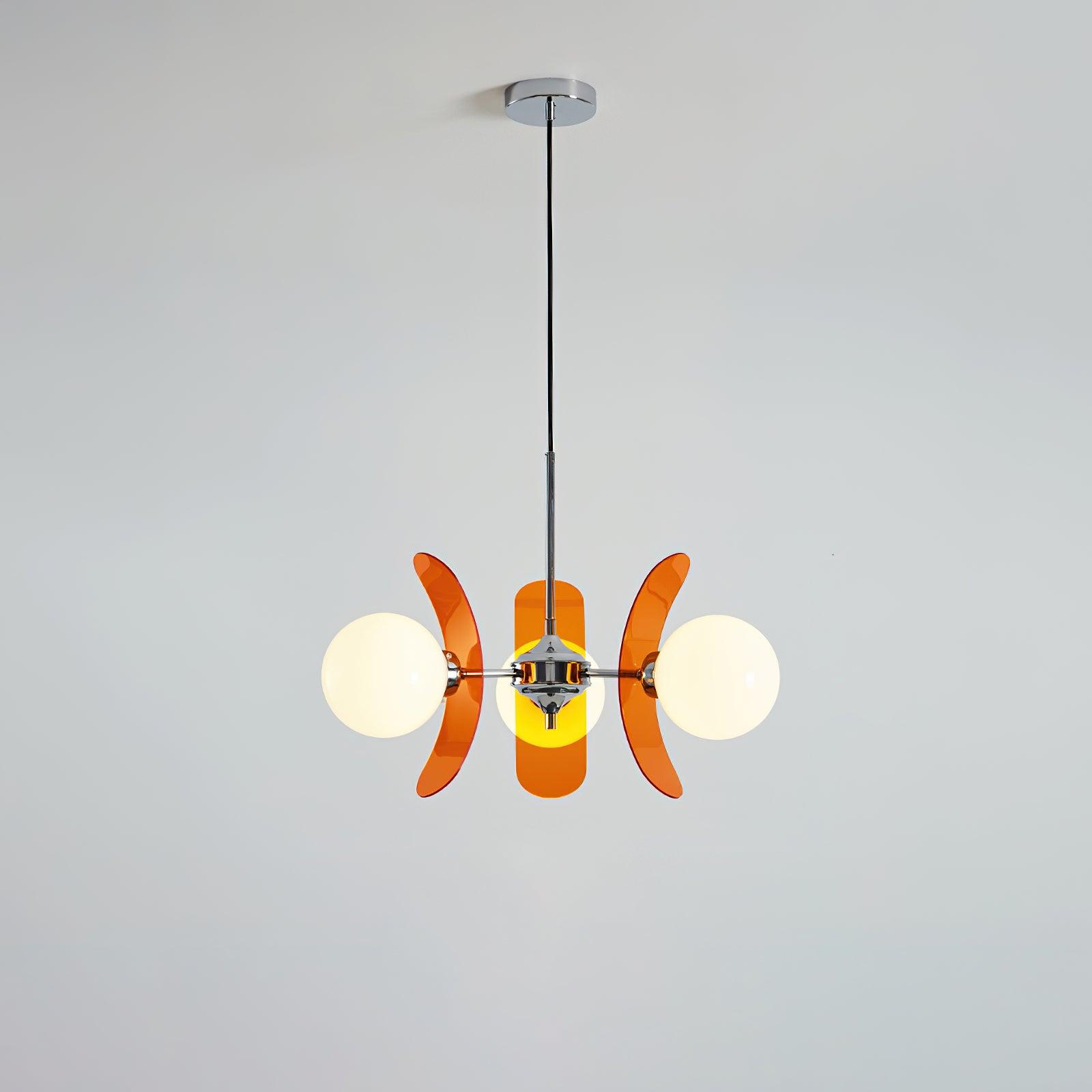 Aira Chandelier Brown &Orange
