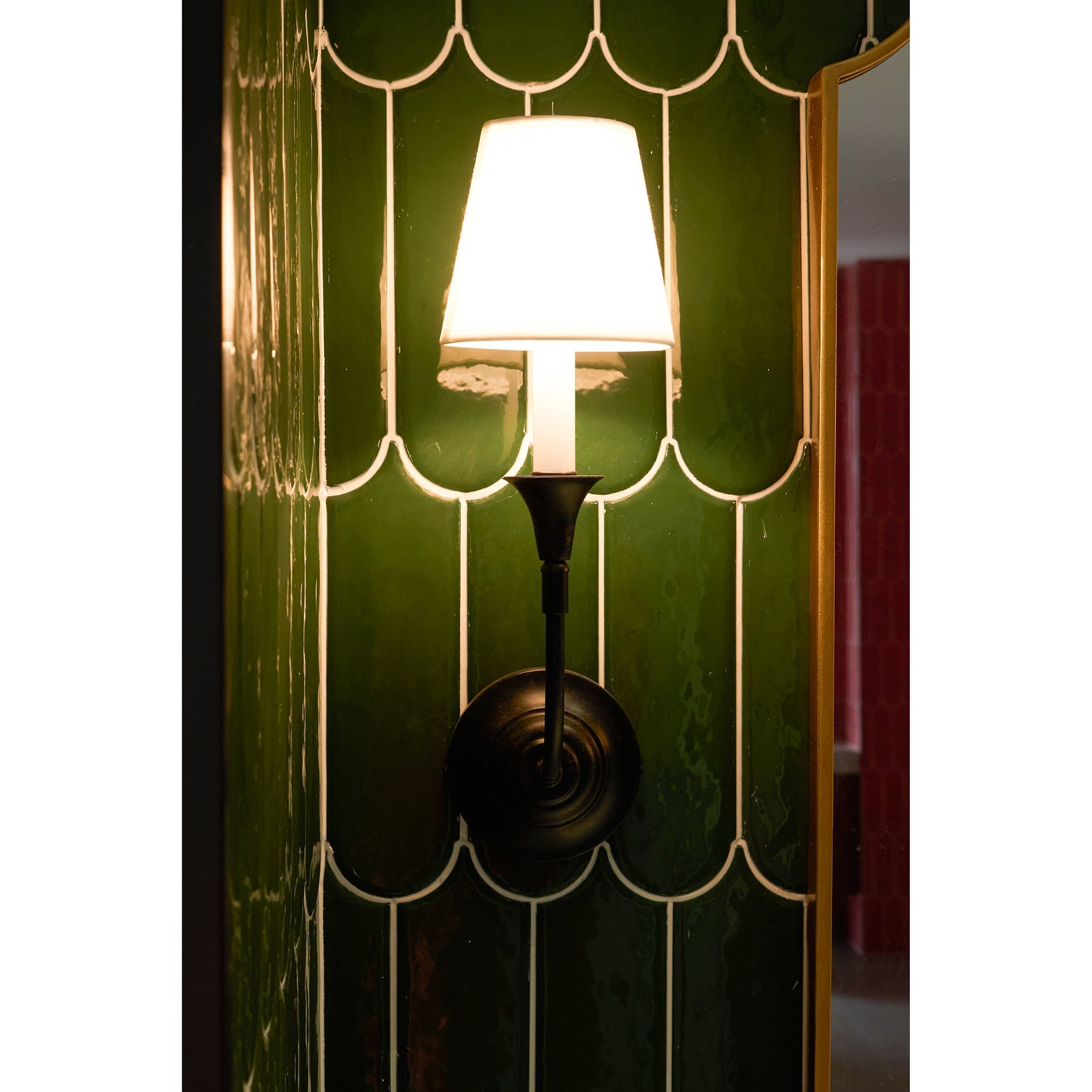 Cygnus Modern Minimalist Traditional Black Fabric Wall Lamp - Neutral Decor