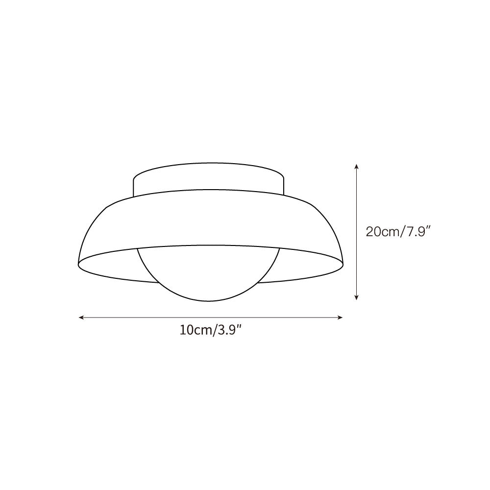 Cuvela Travertine Ceiling Lamp