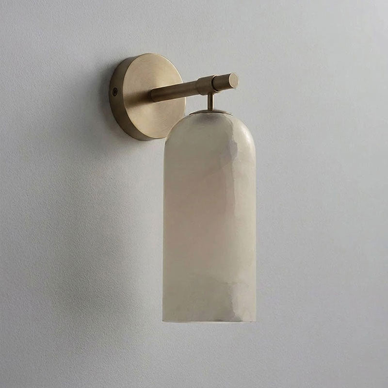 Beaustead Pillar Alabaster Indoor Wall Light