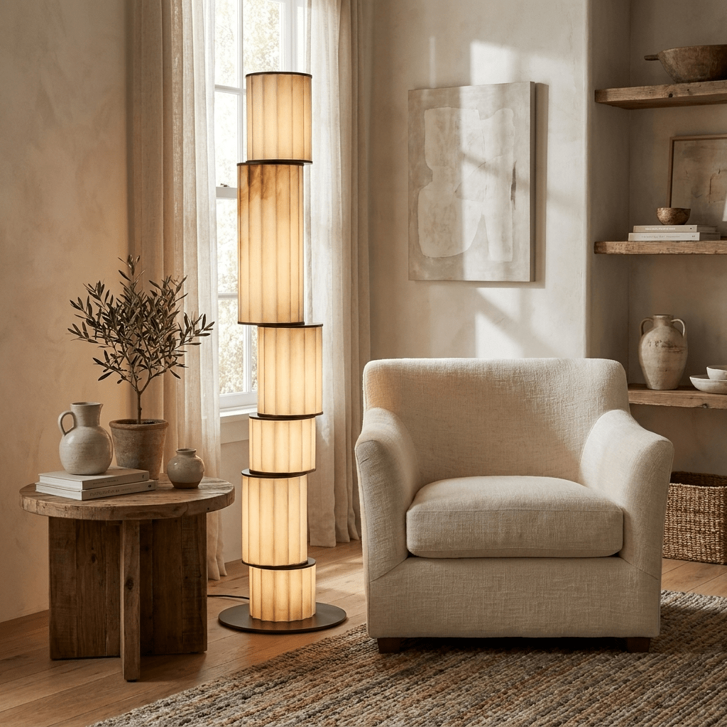 Eirirena Alabaster Floor Lamp