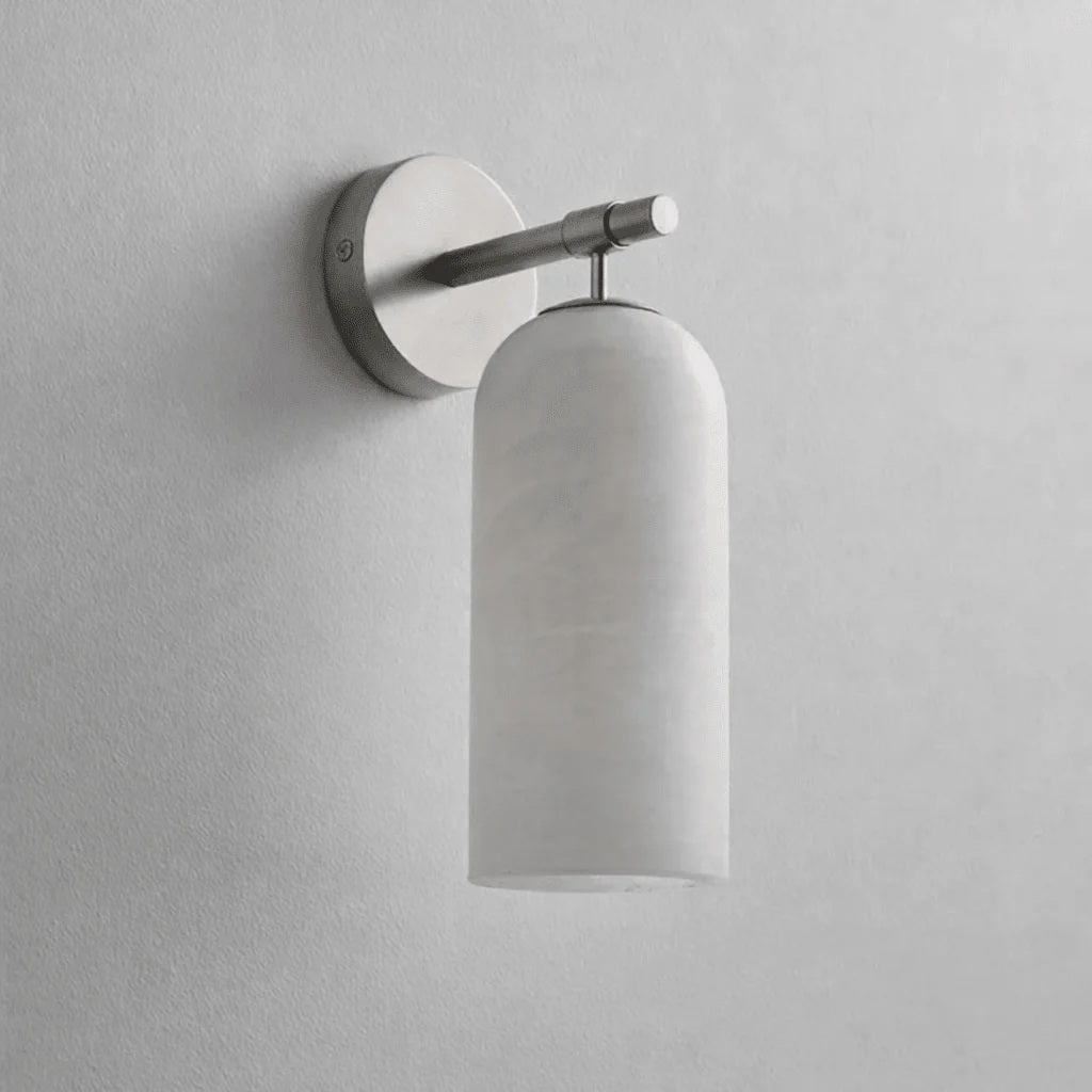 Beaustead Pillar Alabaster Indoor Wall Light