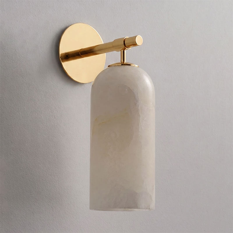 Beaustead Pillar Alabaster Indoor Wall Light