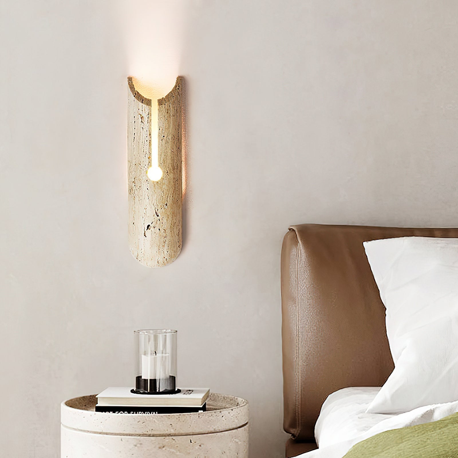 Olnorila Travertine Wall Lamp