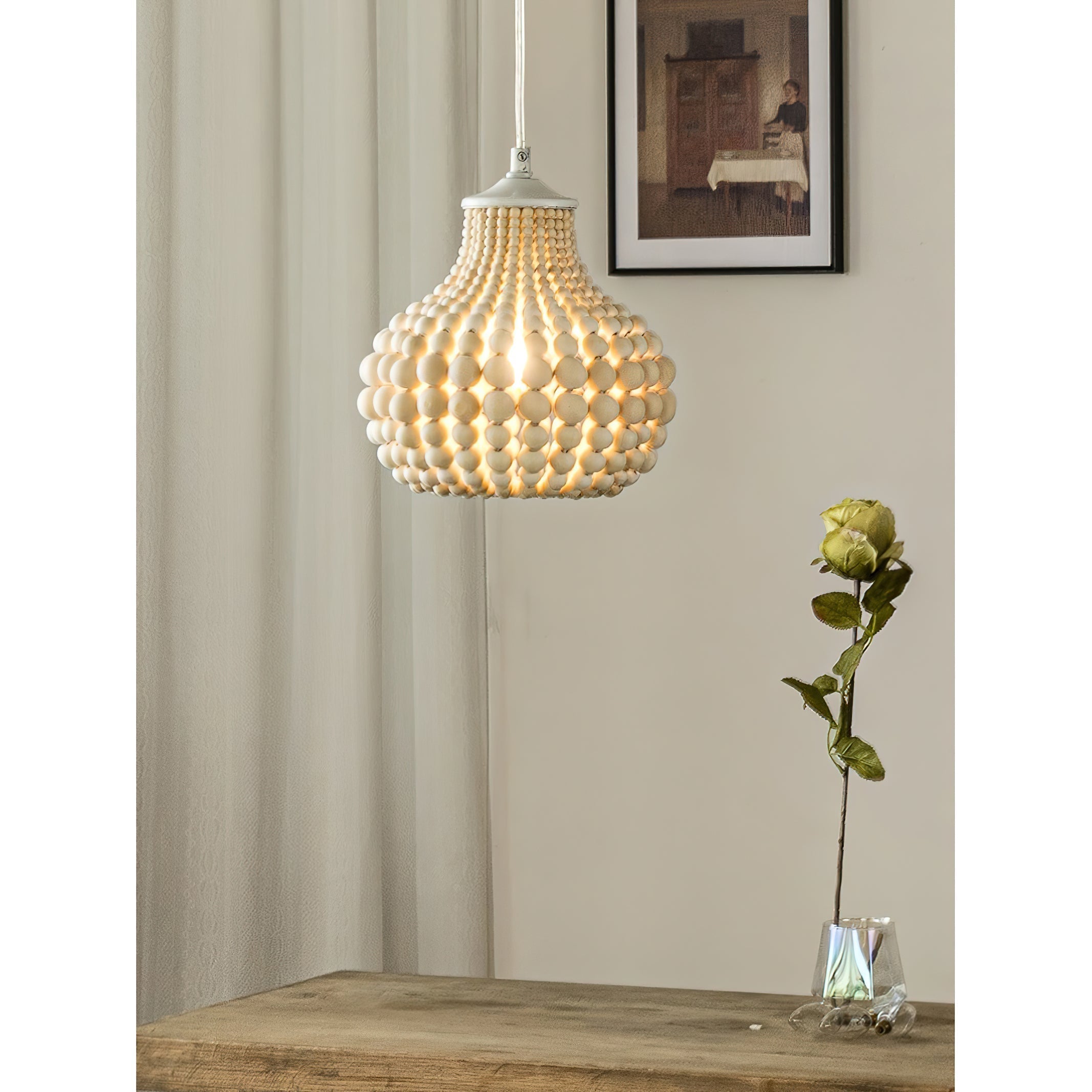 Avenelette Beaded Pendant Lamp