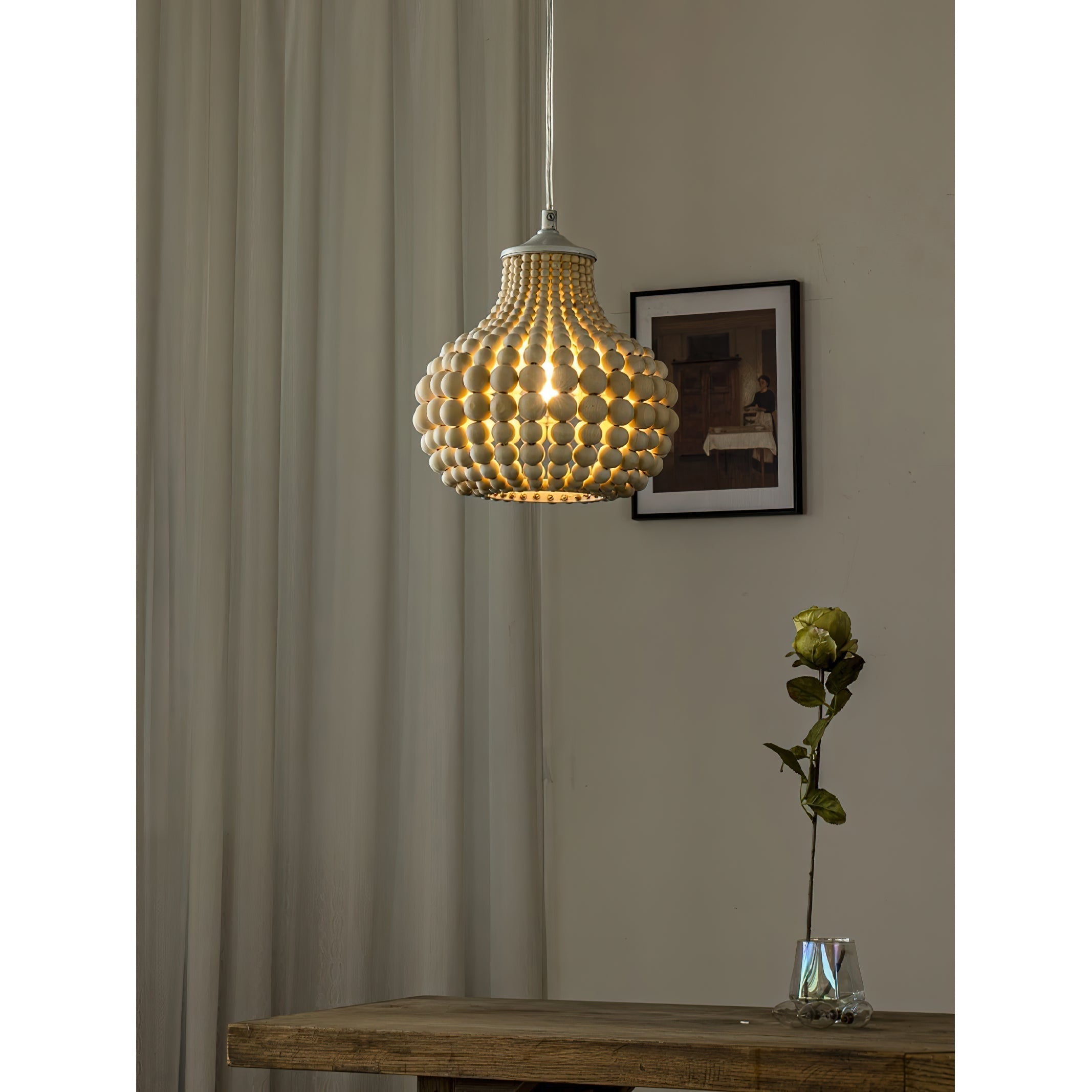 Avenelette Beaded Pendant Lamp