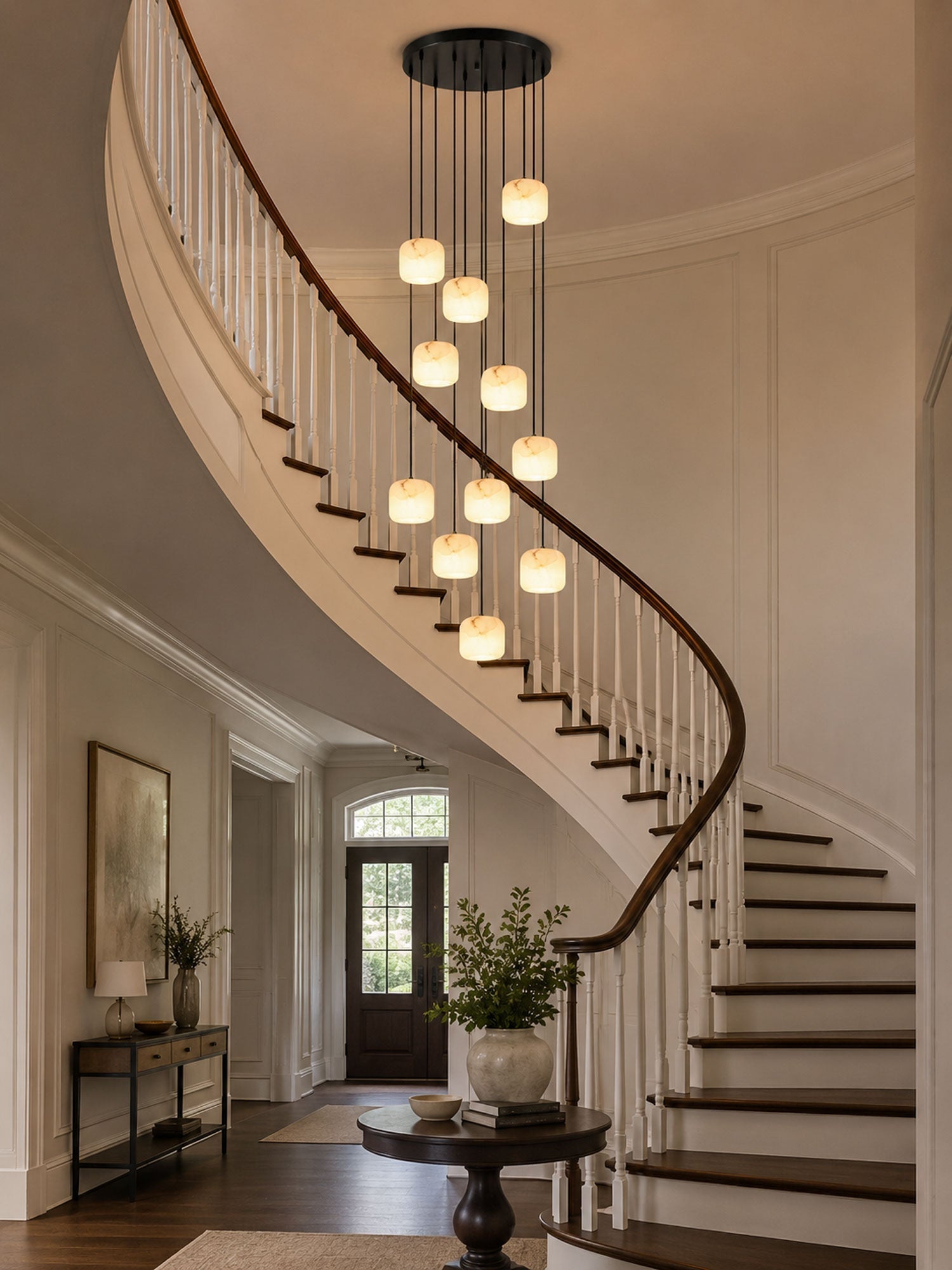 Serelle Alabaster Cluster Chandelier