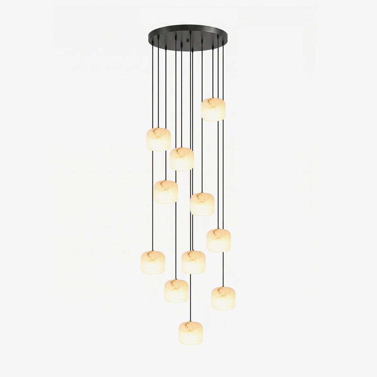 Serelle Alabaster Cluster Chandelier