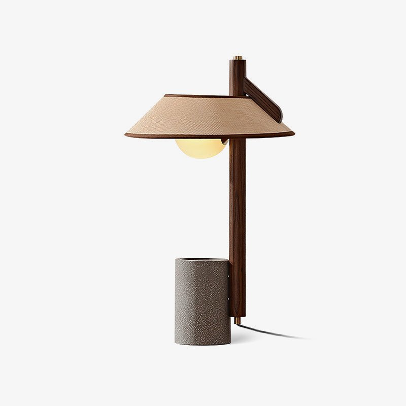 Damon Minimalist Wood Table Lamp