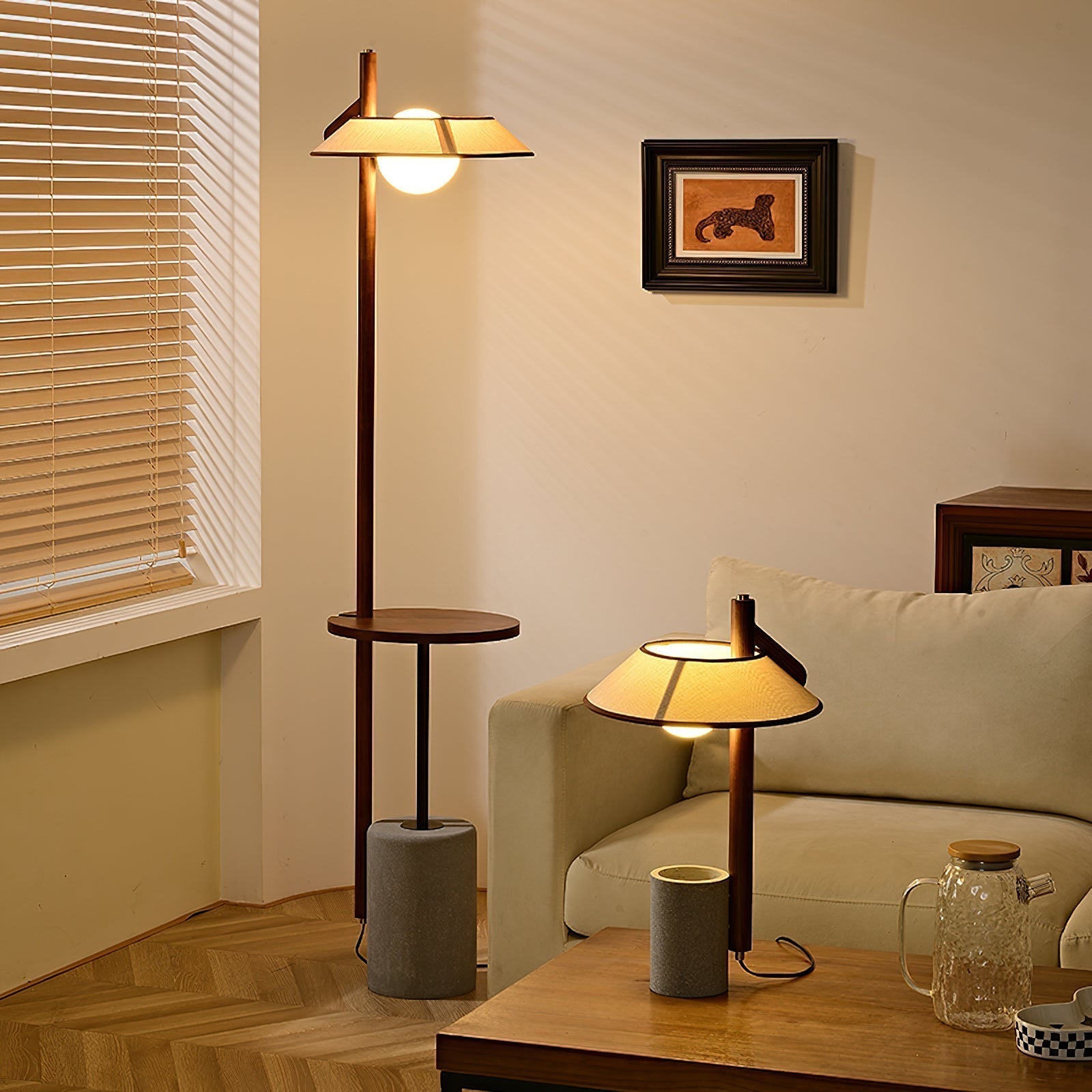 Damon Minimalist Wood Table Lamp