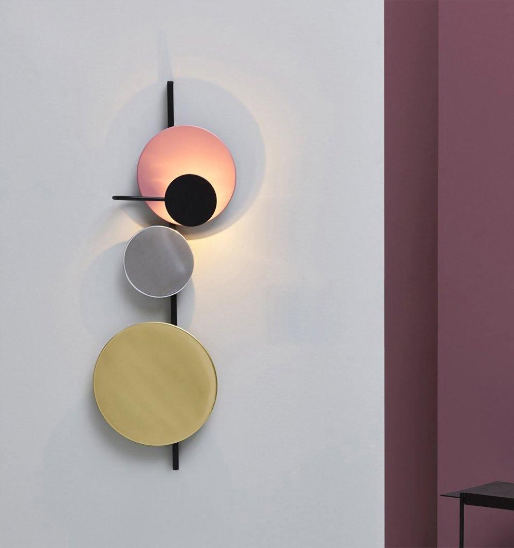 Mirq Wall Lamp Magnetic Discs Artistic