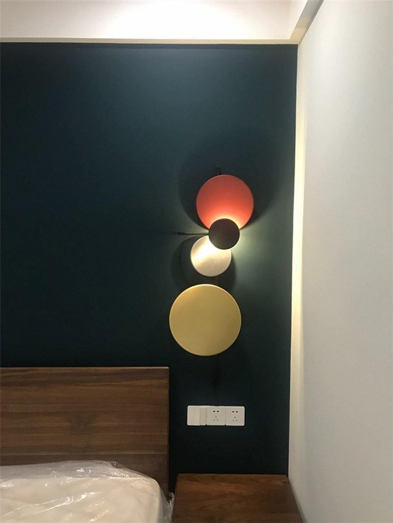 Mirq Wall Lamp Magnetic Discs Artistic