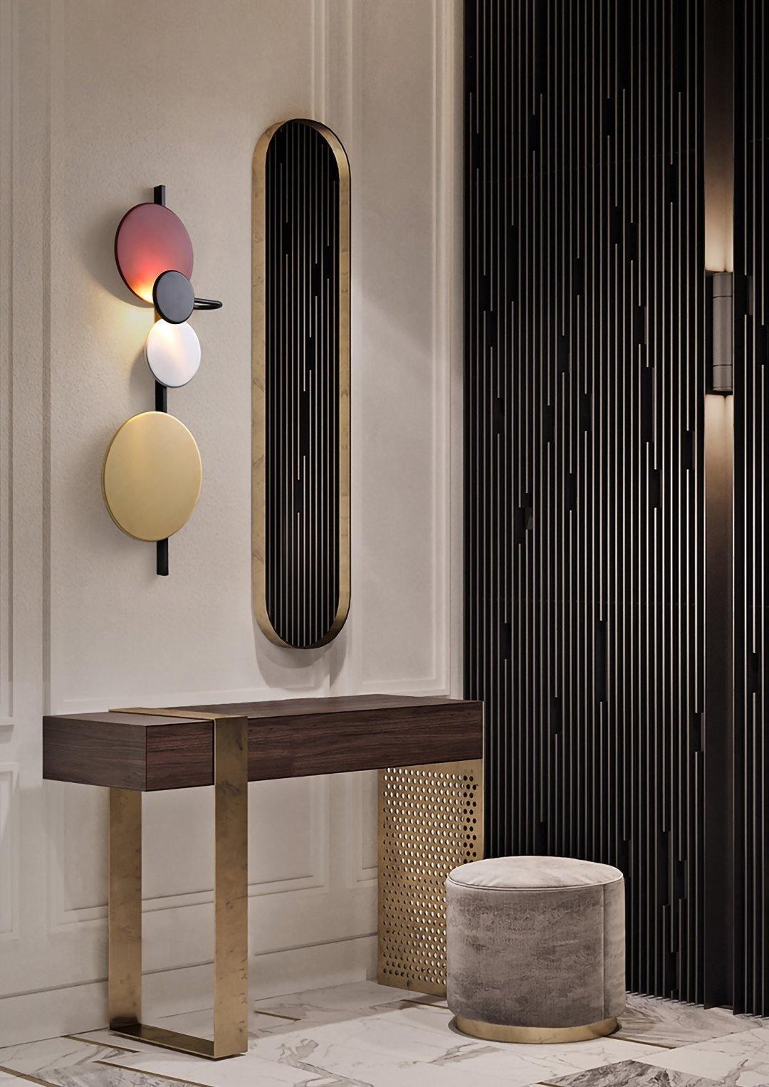 Mirq Wall Lamp Magnetic Discs Artistic