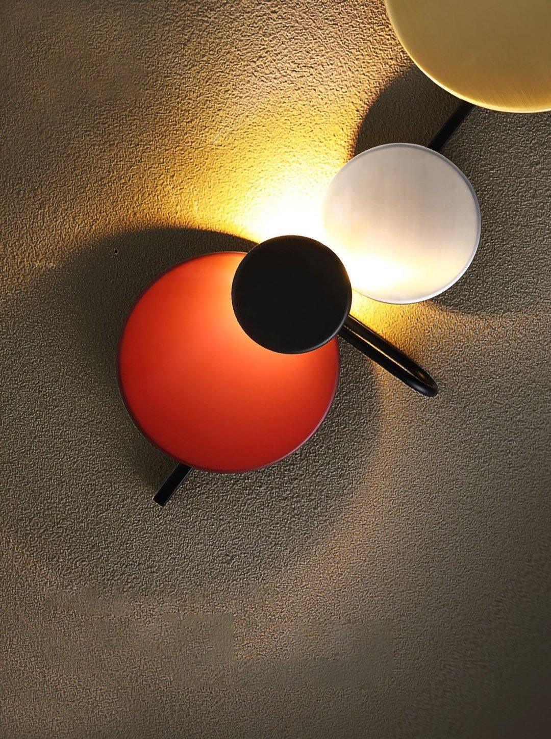 Mirq Wall Lamp Magnetic Discs Artistic
