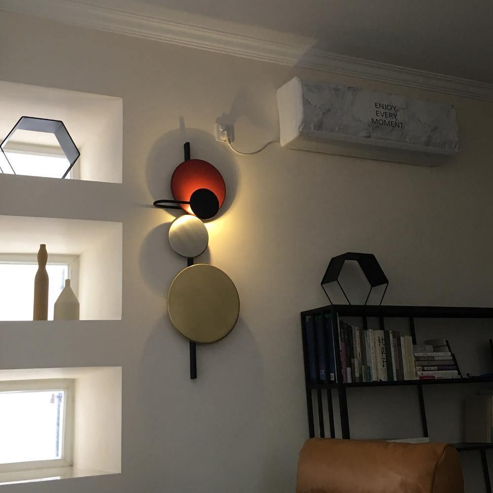 Mirq Wall Lamp Magnetic Discs Artistic