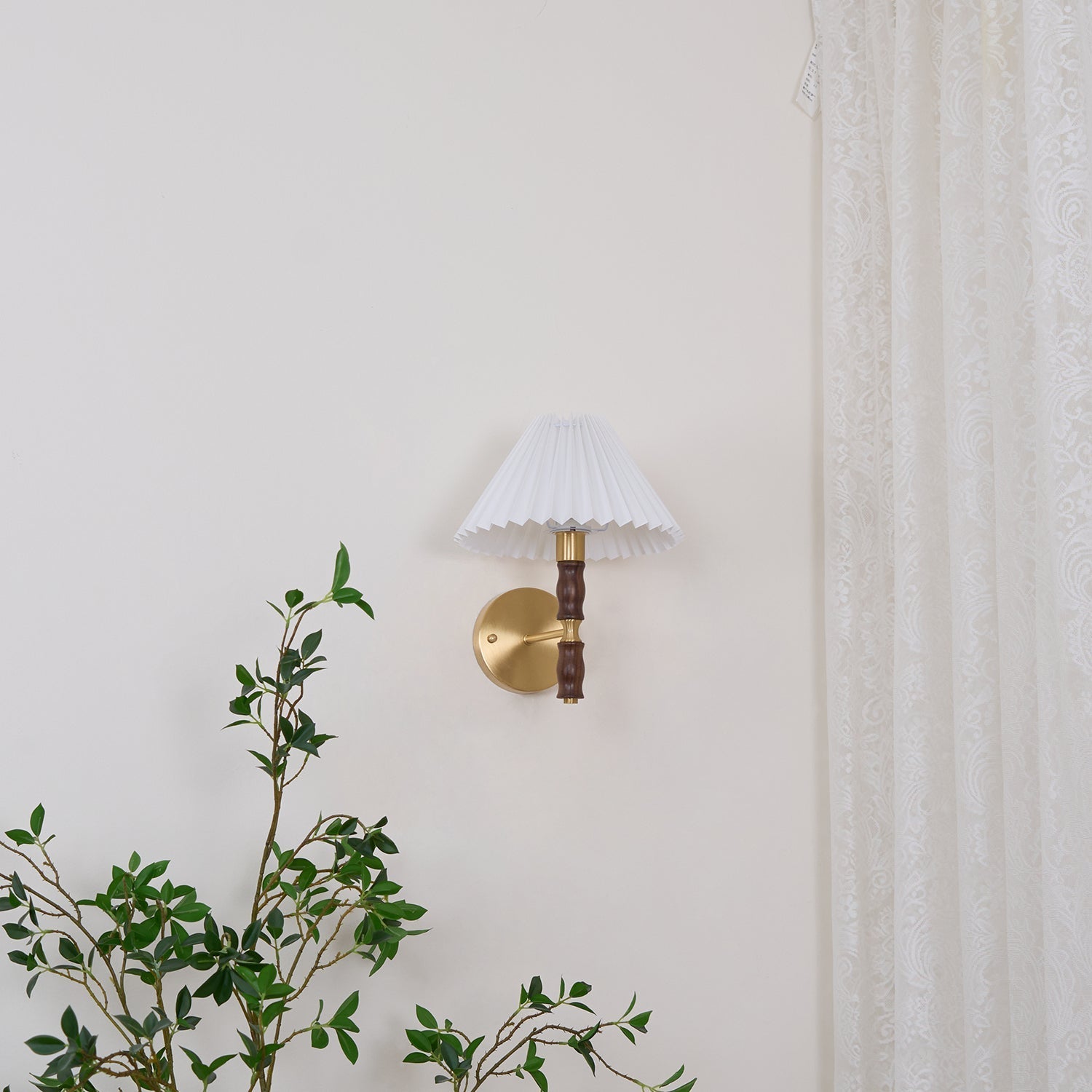 Lucienne Walnut Indoor Wall Light