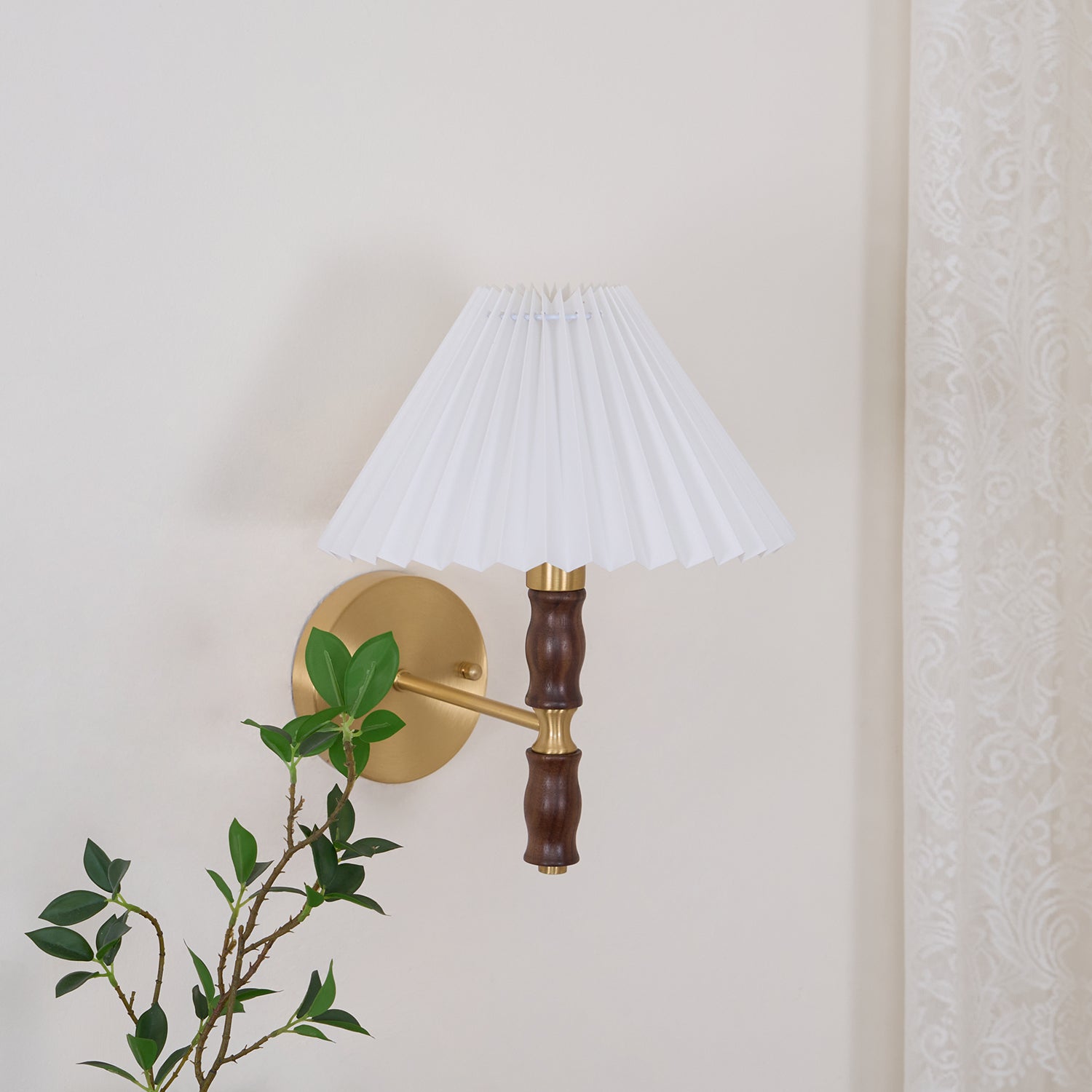 Lucienne Walnut Indoor Wall Light