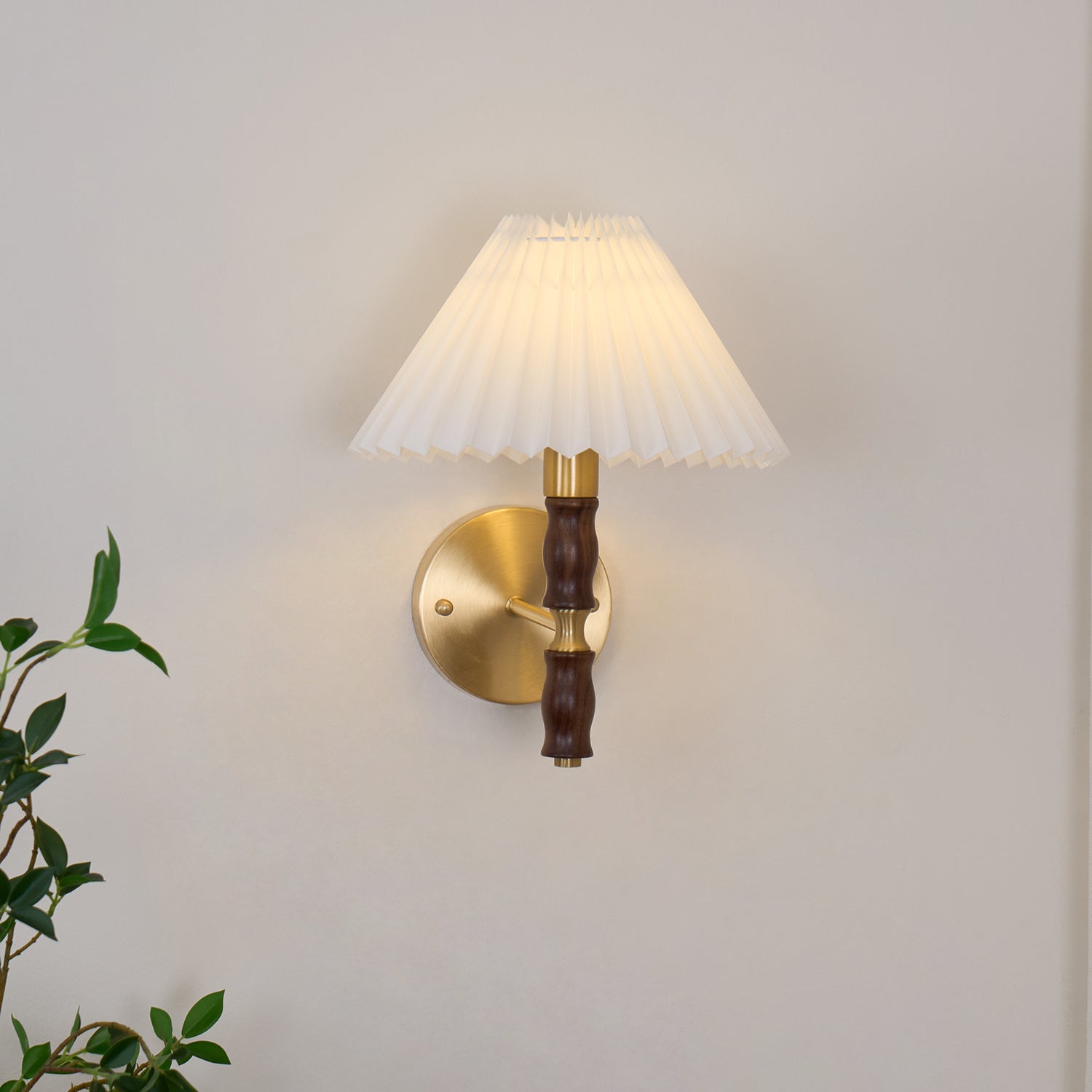 Lucienne Walnut Indoor Wall Light