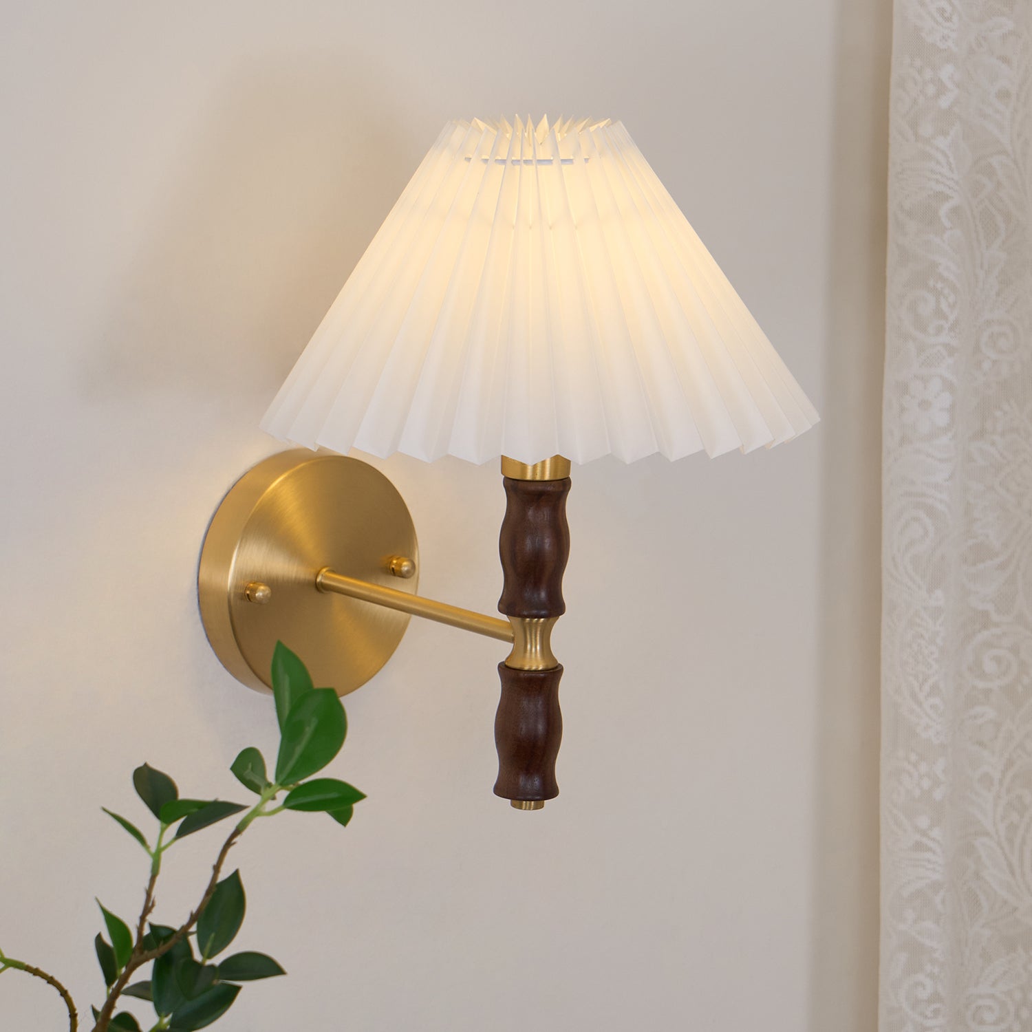 Lucienne Walnut Indoor Wall Light