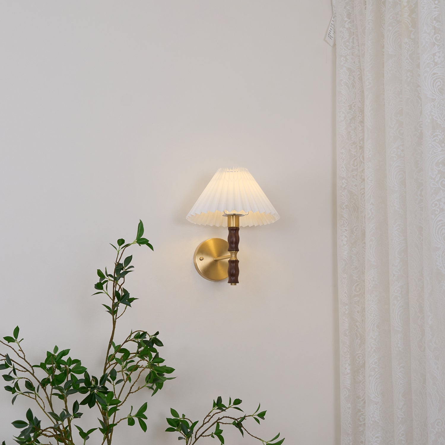 Lucienne Walnut Indoor Wall Light