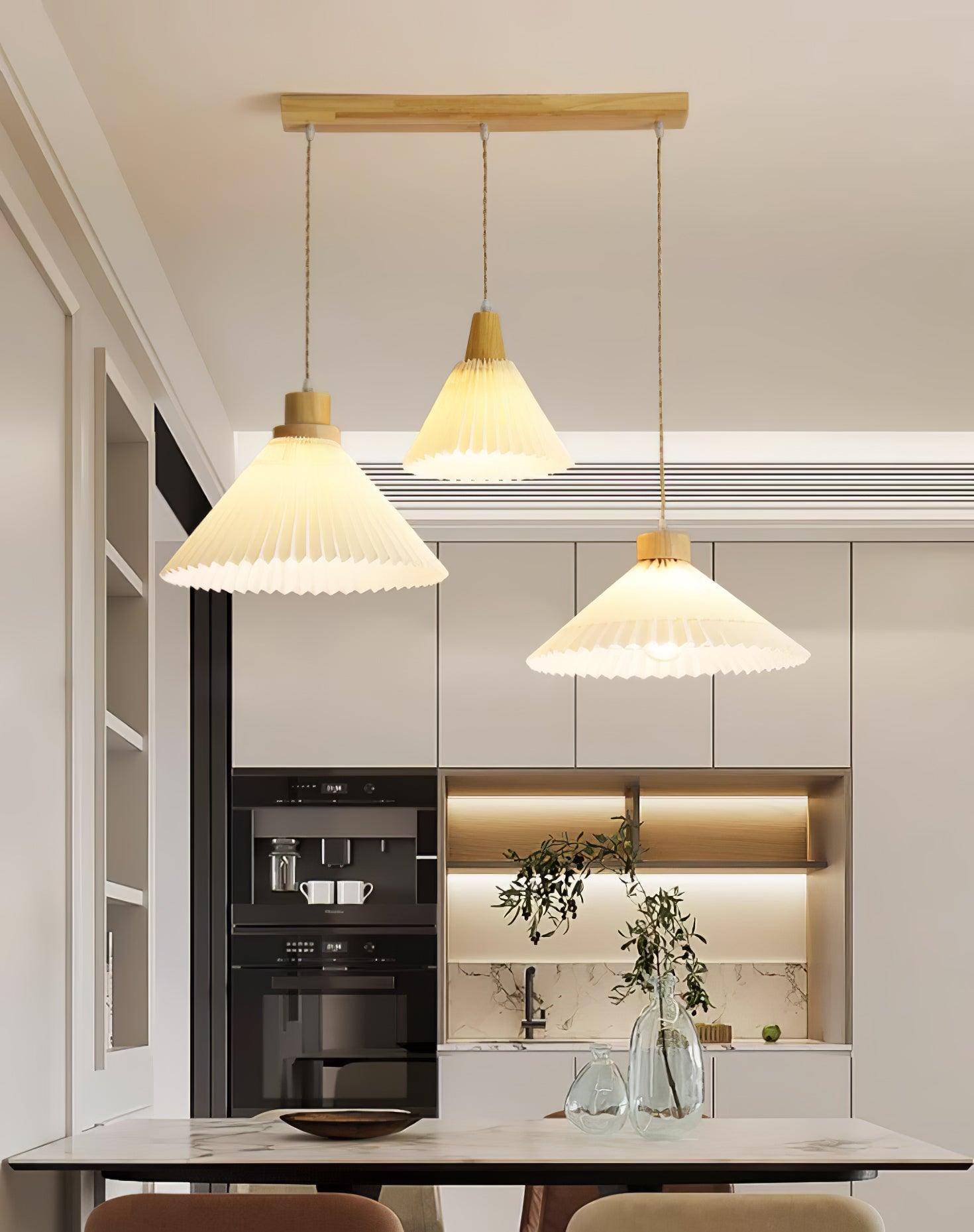 Flora Modern Wood Pendant Light - Neutral Decor