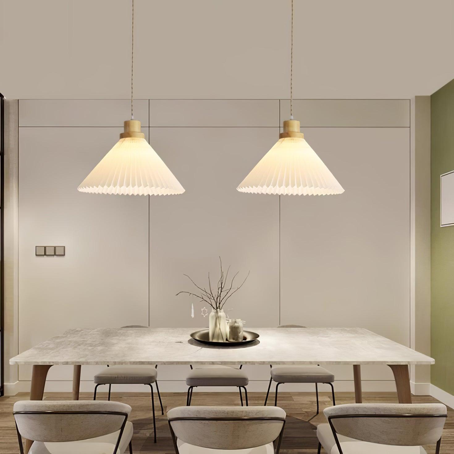 Flora Modern Wood Pendant Light - Neutral Decor
