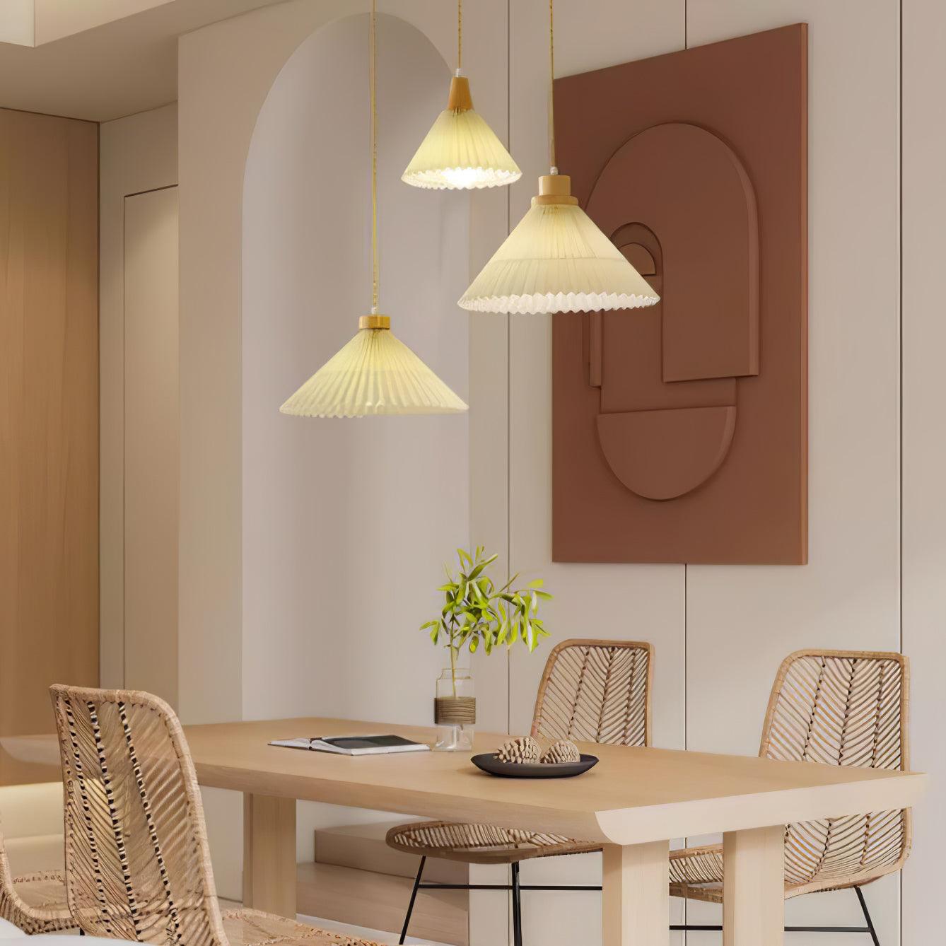 Flora Modern Wood Pendant Light - Neutral Decor