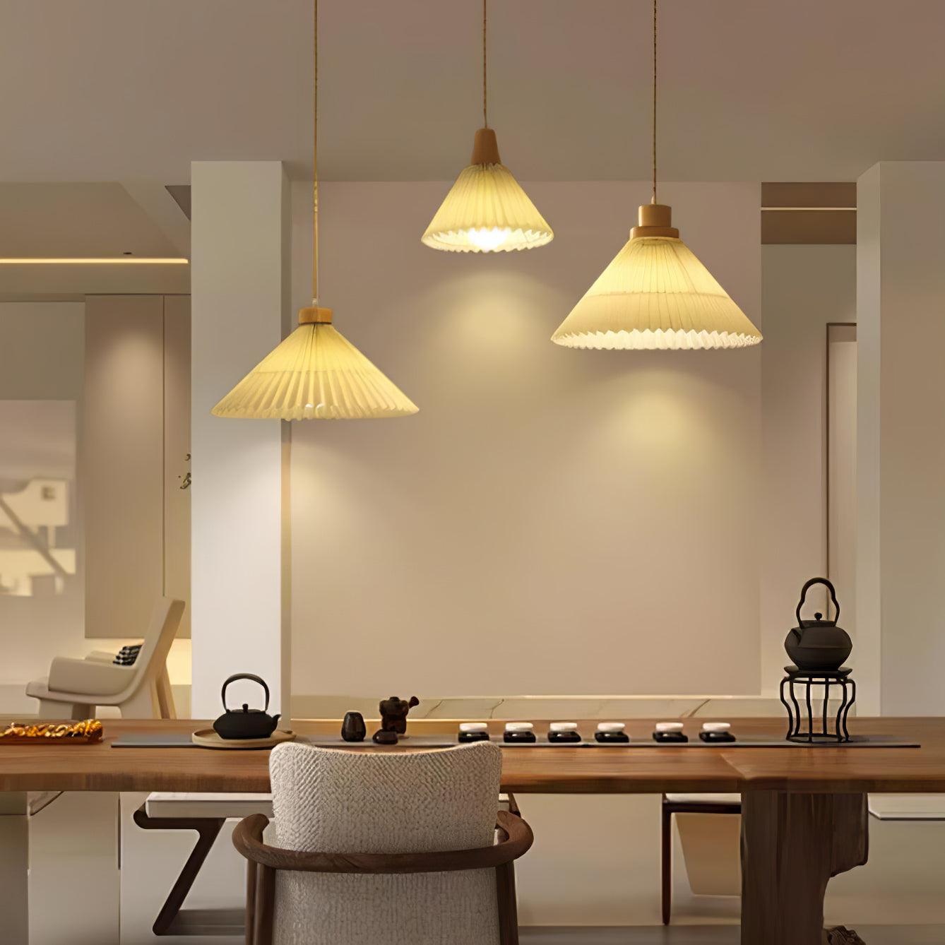 Flora Modern Wood Pendant Light - Neutral Decor