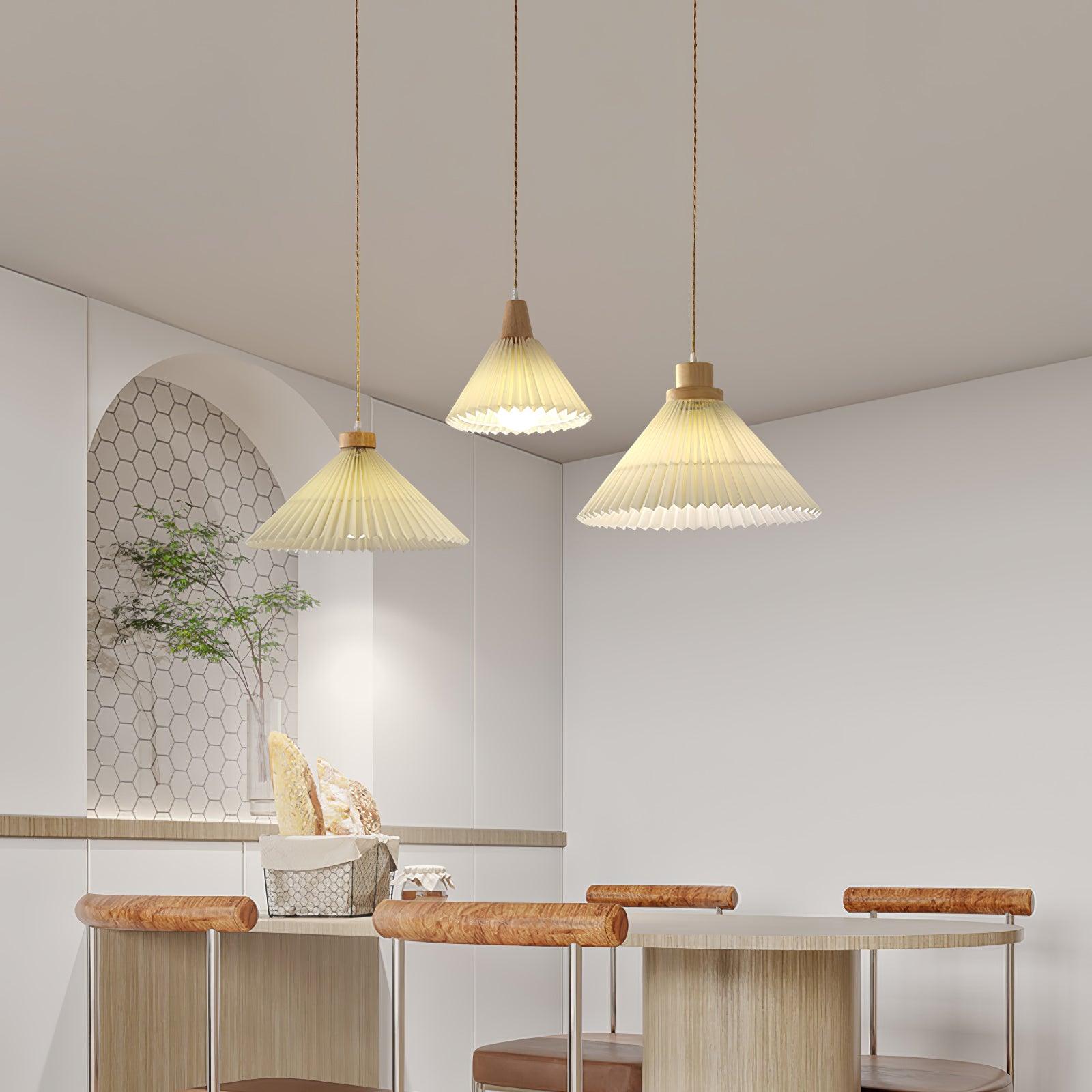 Flora Modern Wood Pendant Light - Neutral Decor