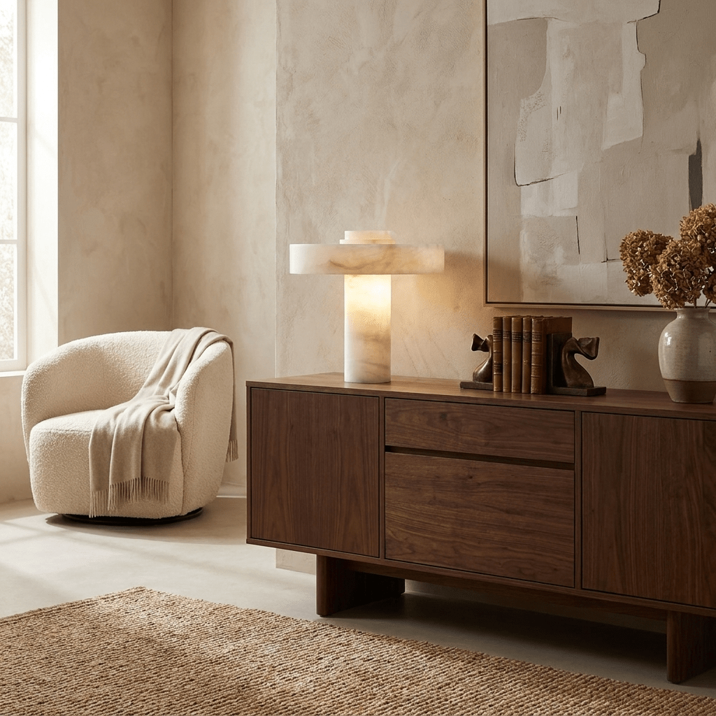 Eirenina Alabaster Table Lamp