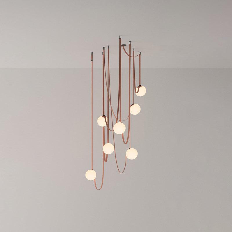 Velinenne Pendant Lamp Leather Belt Glass