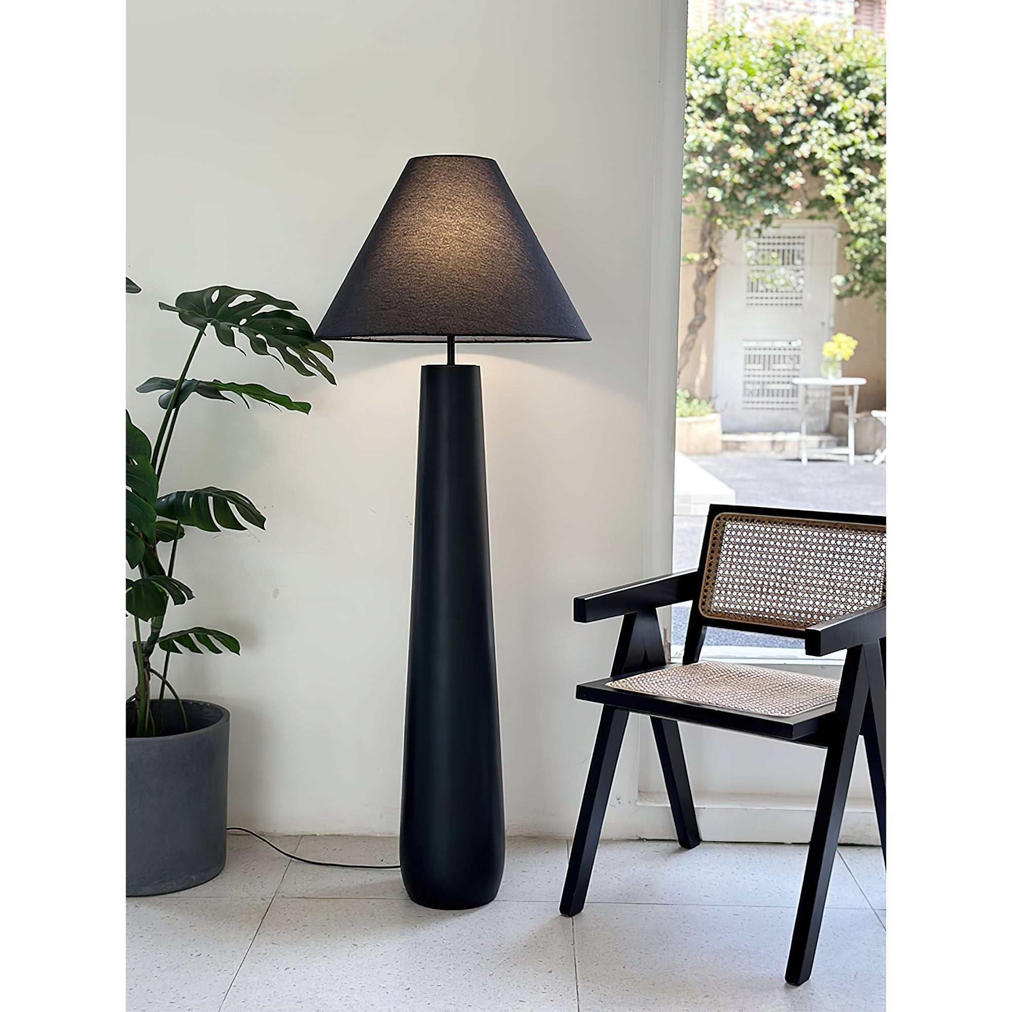Columnil White Floor Lamp