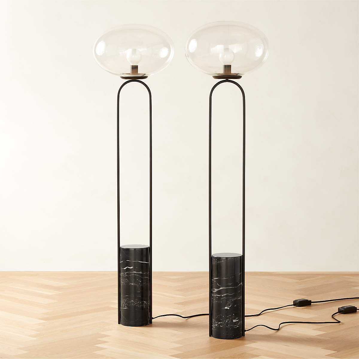 Haloroy Marble Floor Lamp
