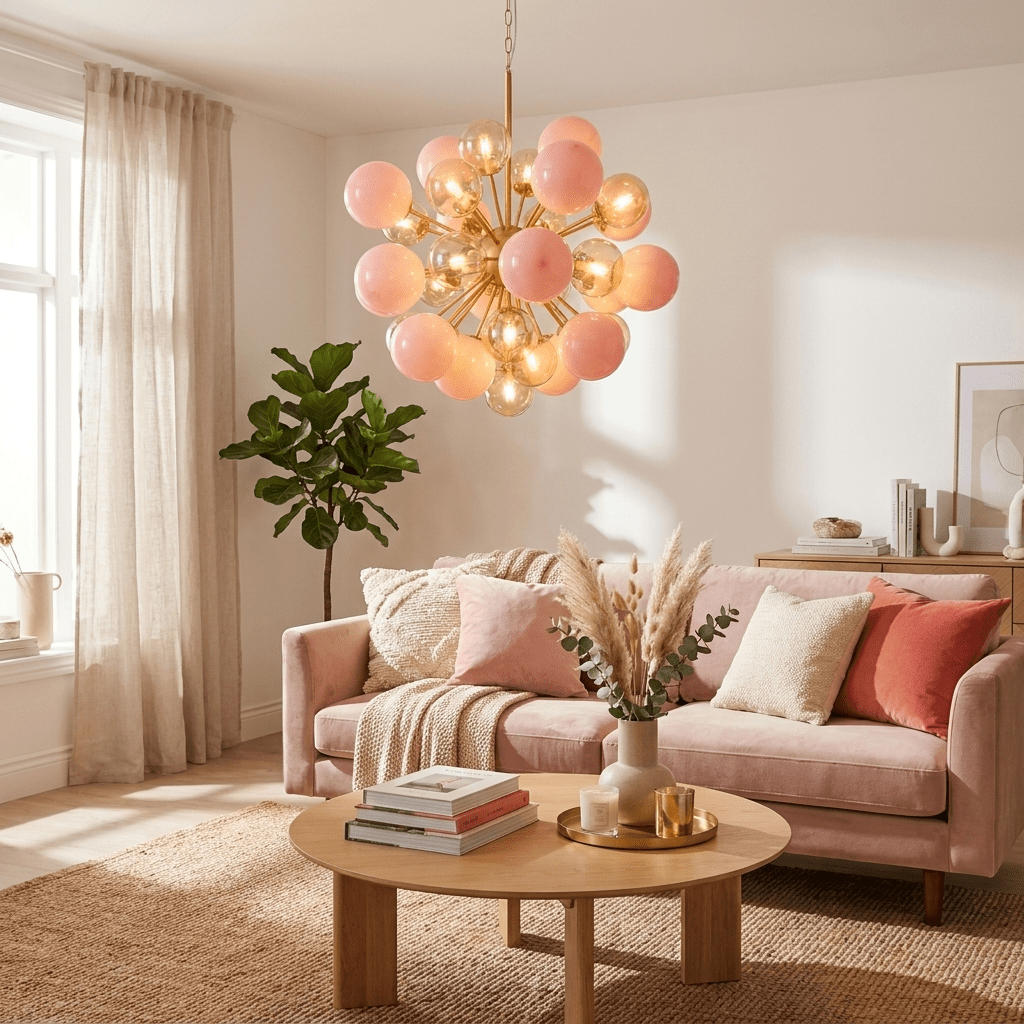 Eiruiel Glass Globe Sputnik Chandelier