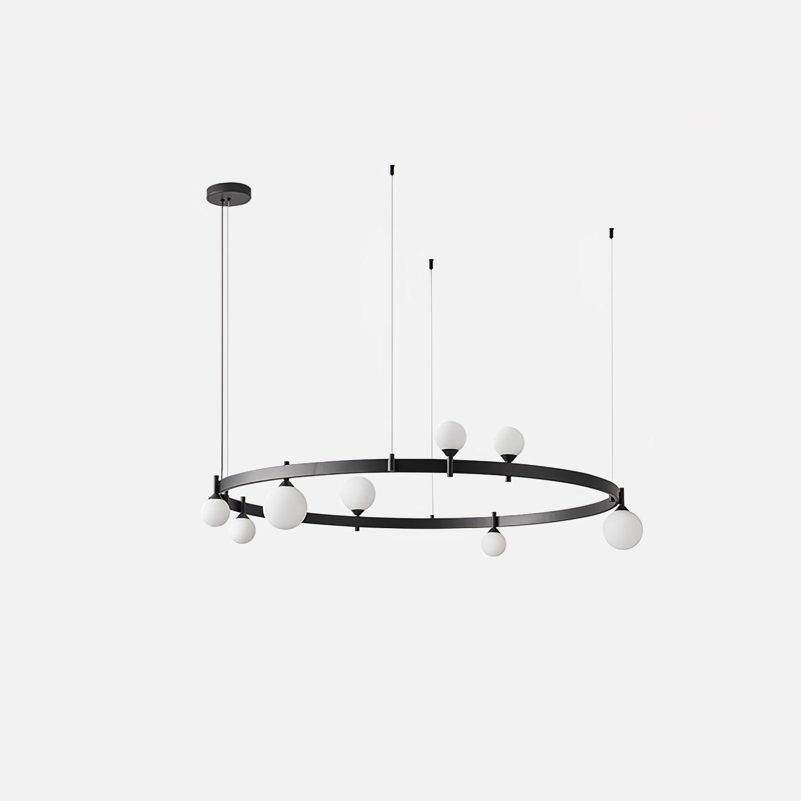 Orel Pendant Lamp Round Black Ring