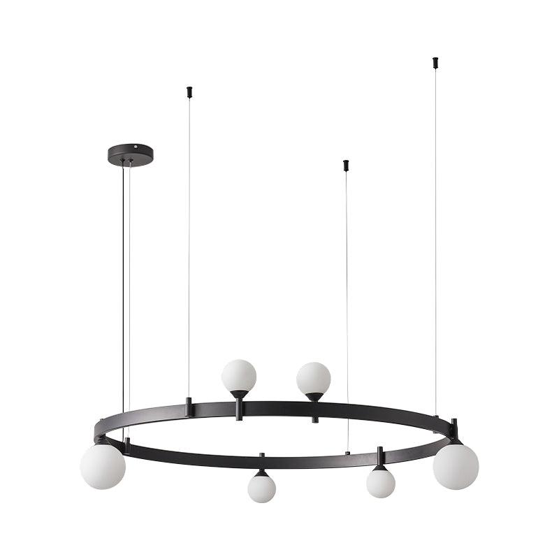 Orel Pendant Lamp Round Black Ring