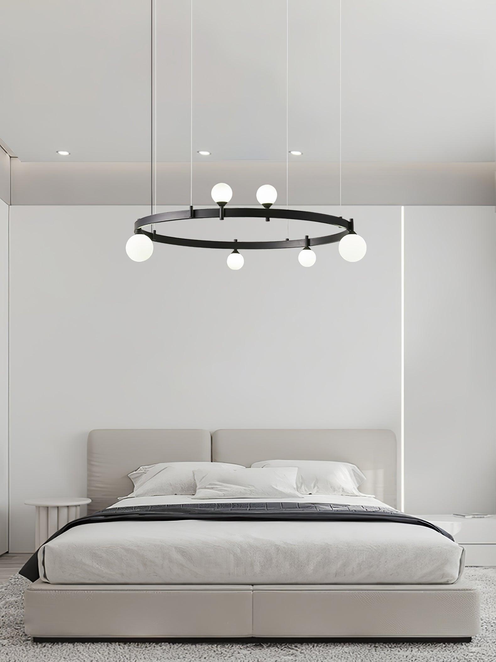 Orel Pendant Lamp Round Black Ring
